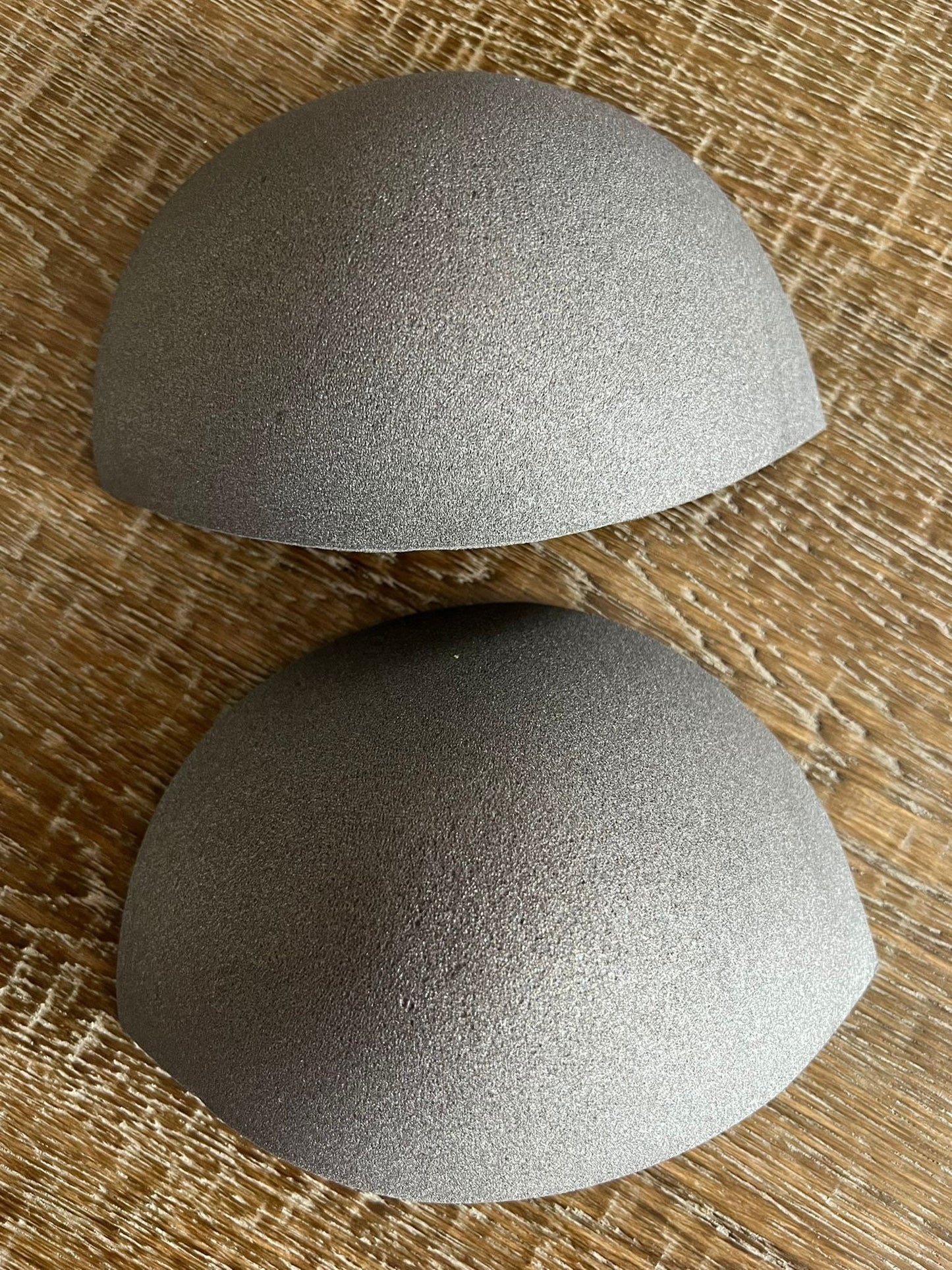Foam Bra Pads, Uncovered Bra Cups, Black, Ivory (Can be Cut to Size)