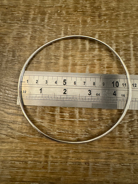 4.5” Size Solid Metal Rings, X Large 4.5” Diameter Rings, Silver, Crafts, Clothing, Bags, Belts, Oversizes Ring, Metal Ring, Buckle