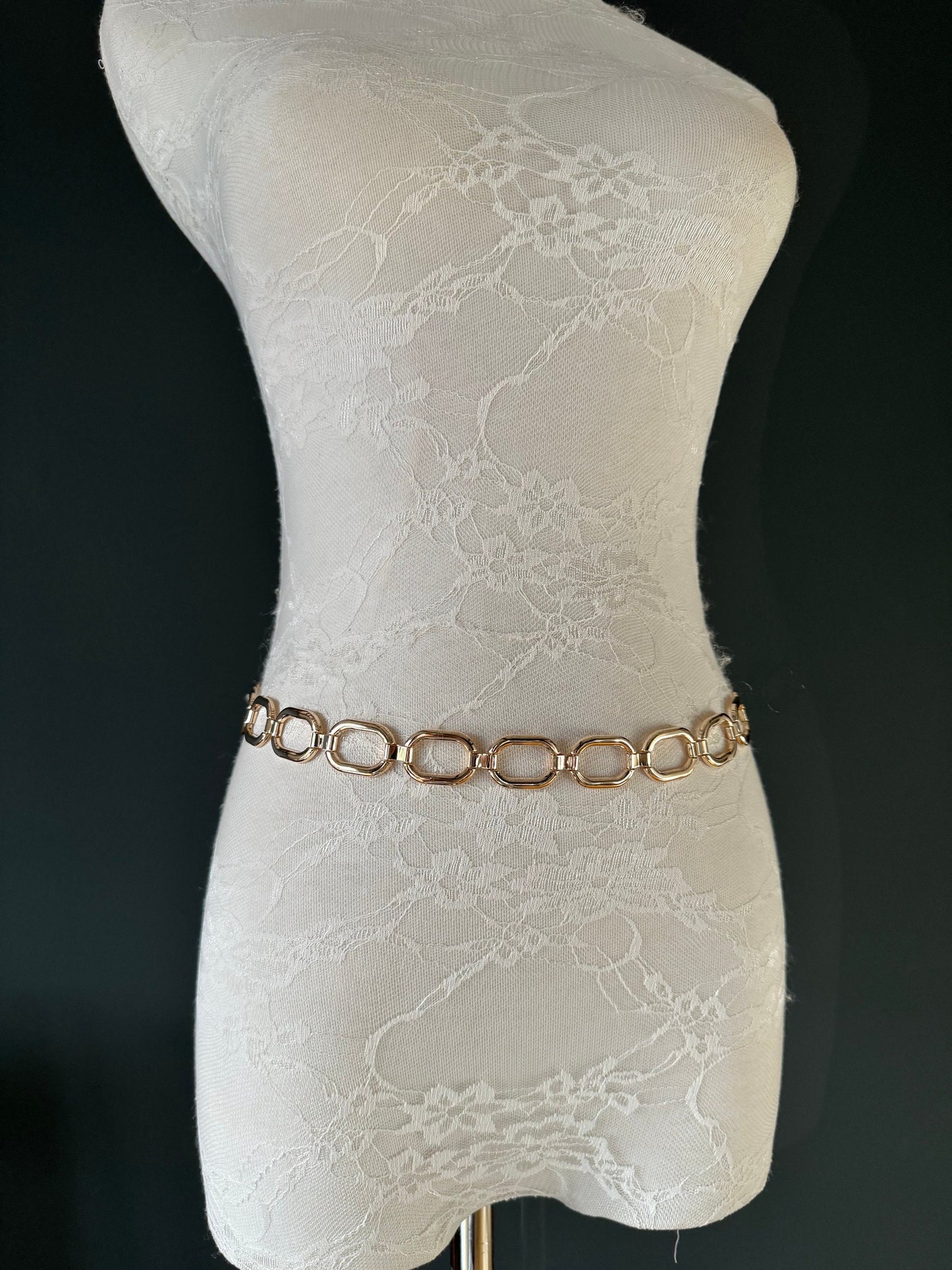 X-long Belt, Metal Ring Chain Belt, Silver, Gold, Statment Belt, Handmade, Fashion Belt, Accessory, Swimwear, Teen Sizes, XXXXL sizes, Gift