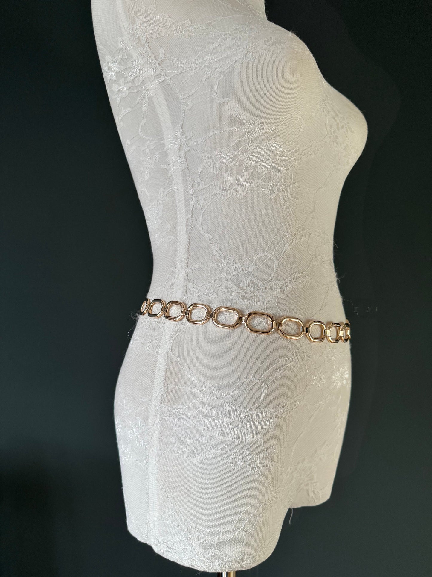 X-long Belt, Metal Ring Chain Belt, Silver, Gold, Statment Belt, Handmade, Fashion Belt, Accessory, Swimwear, Teen Sizes, XXXXL sizes, Gift