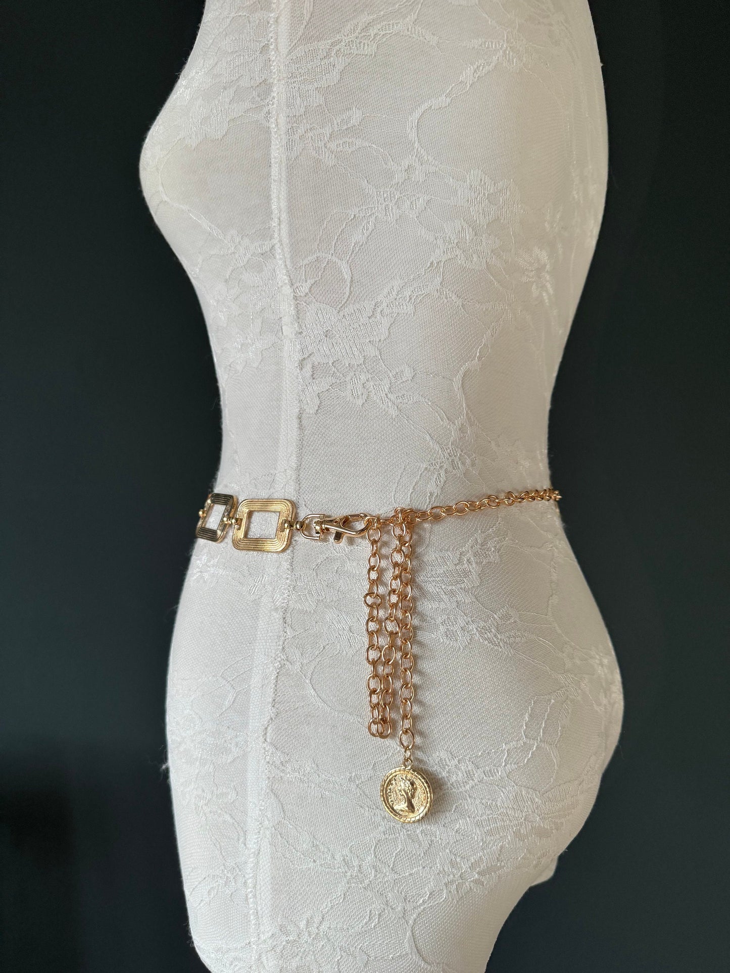 X-long Belt, Metal Ring Chain Belt, Silver, Gold, Statment Belt, Handmade, Fashion Belt, Accessory, Swimwear, Teen Sizes, XXXXL sizes, Gift