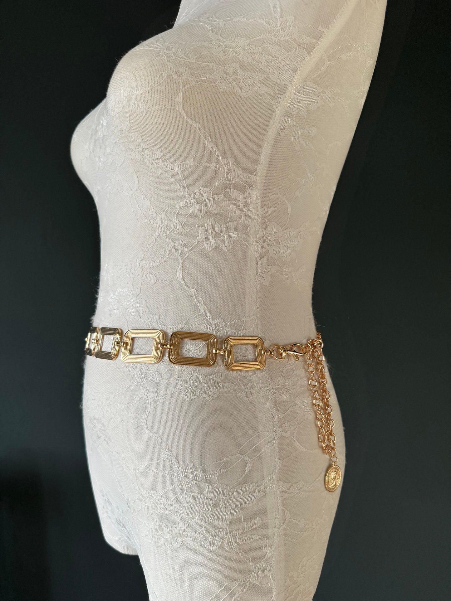 X-long Belt, Metal Ring Chain Belt, Silver, Gold, Statment Belt, Handmade, Fashion Belt, Accessory, Swimwear, Teen Sizes, XXXXL sizes, Gift