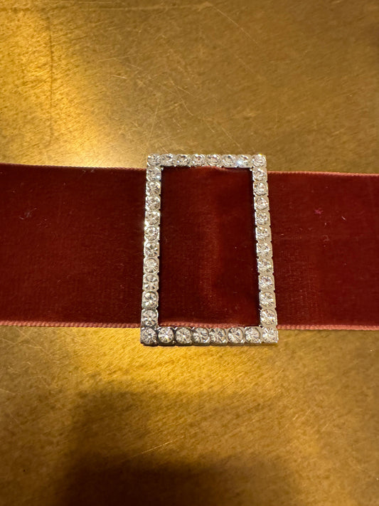 Rhinestone Buckle, Silver Diamanté Buckle, 2” Middle Bar, 6cm x 4cm size, Slider, Belt Buckle
