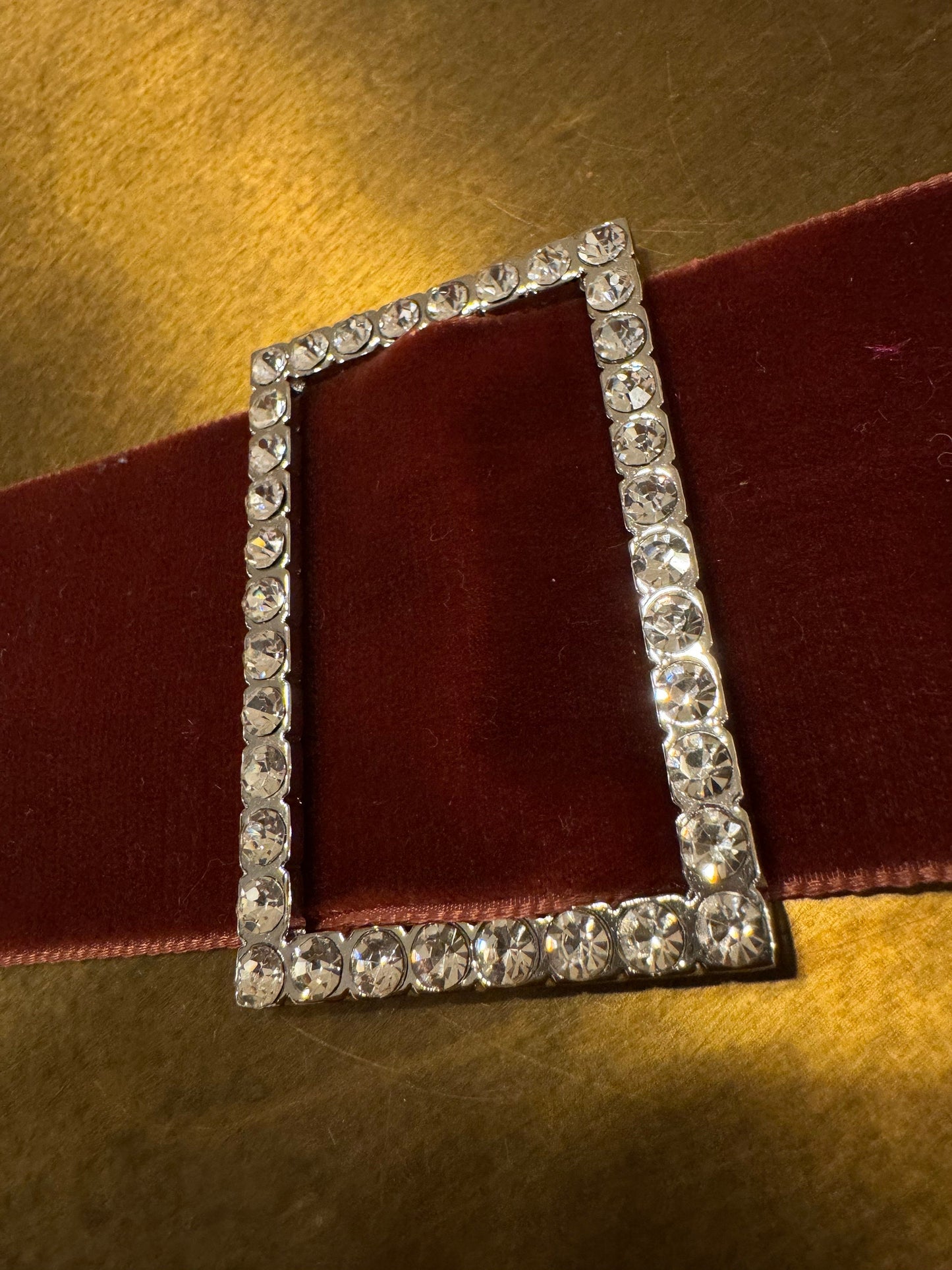 Rhinestone Buckle, Silver Diamanté Buckle, 2” Middle Bar, 6cm x 4cm size, Slider, Belt Buckle