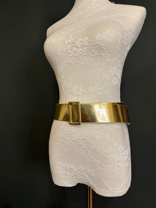 Belt, Gold Belt, 2” Wide Belt, Fashion, Accessory, Belt