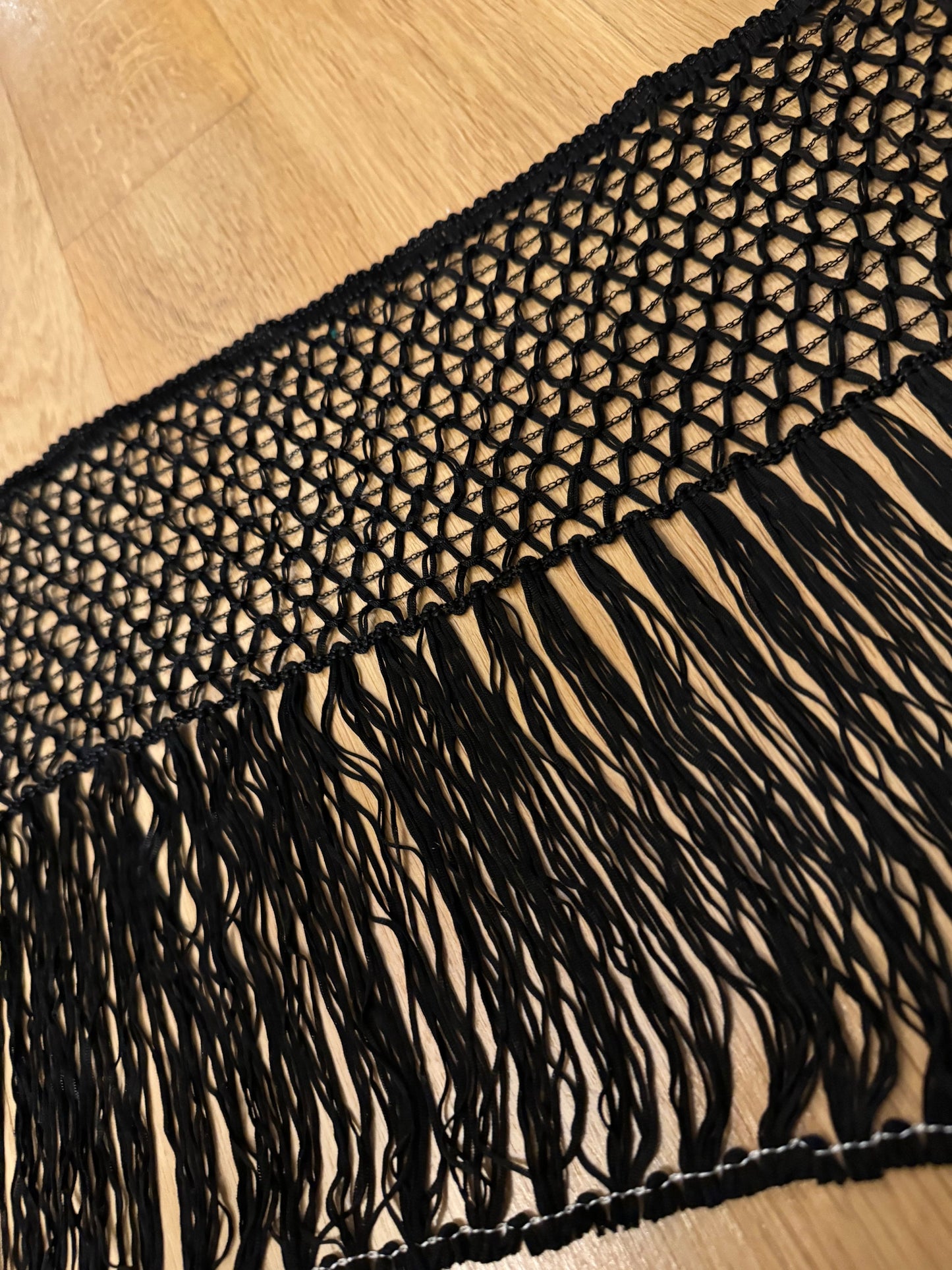 10” Long Fringe, Ivory, Black Fringe, High Quality Dense Fringe, Festival, Costume, Skirts, Tops, Dress, Lamps, Furnishings, Display Fringe