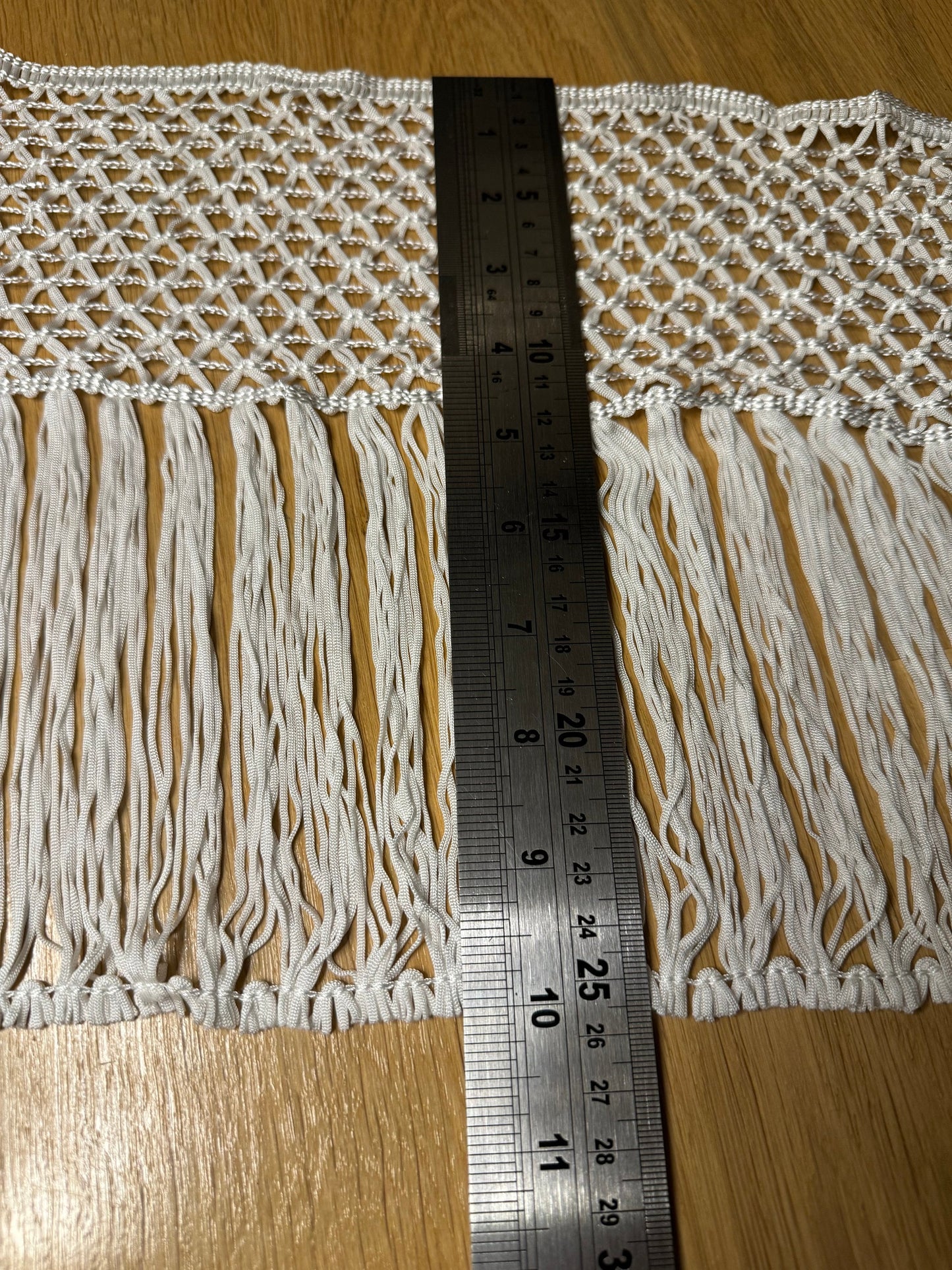 10” Long Fringe, Ivory, Black Fringe, High Quality Dense Fringe, Festival, Costume, Skirts, Tops, Dress, Lamps, Furnishings, Display Fringe