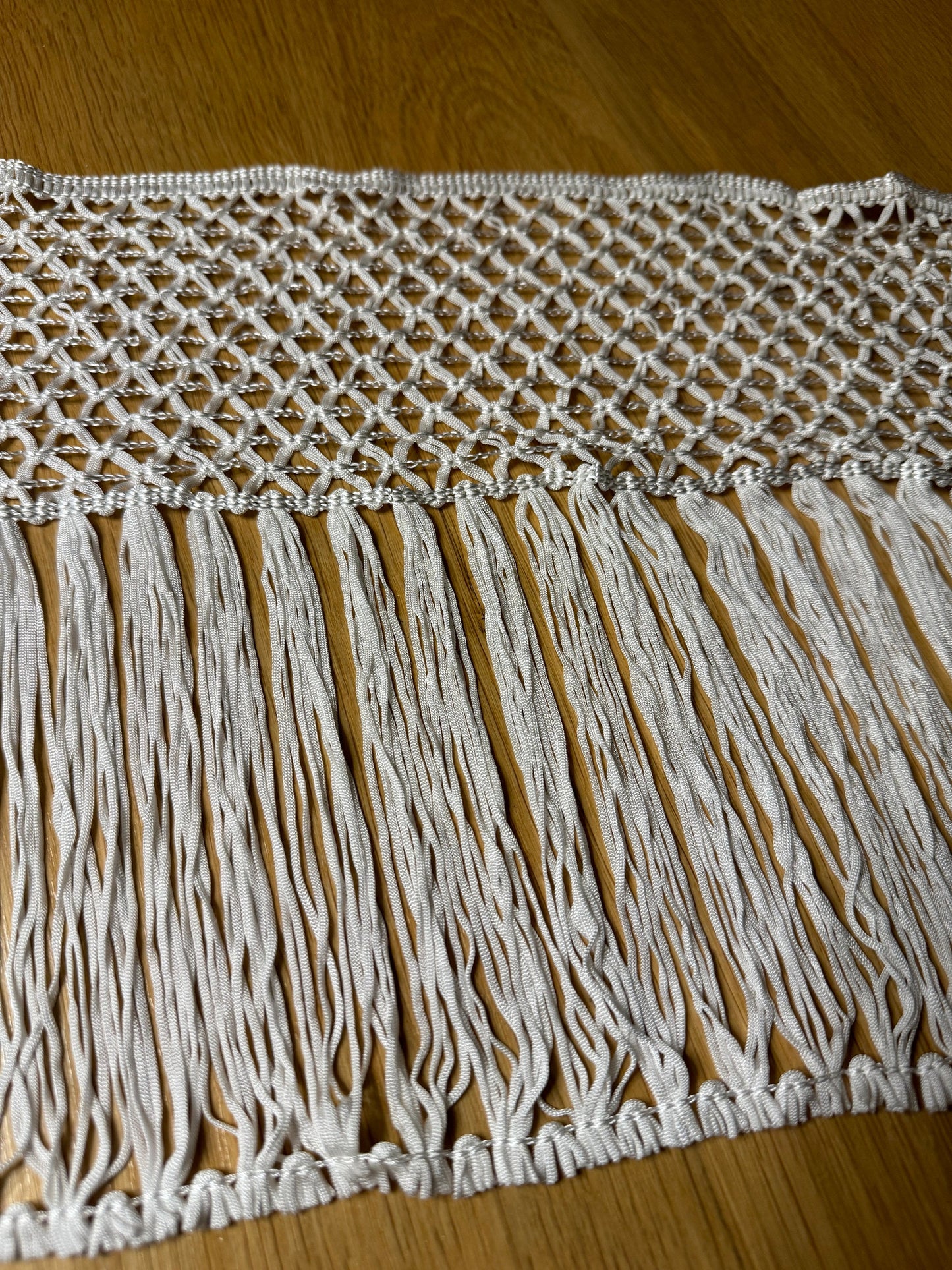 10” Long Fringe, Ivory, Black Fringe, High Quality Dense Fringe, Festival, Costume, Skirts, Tops, Dress, Lamps, Furnishings, Display Fringe