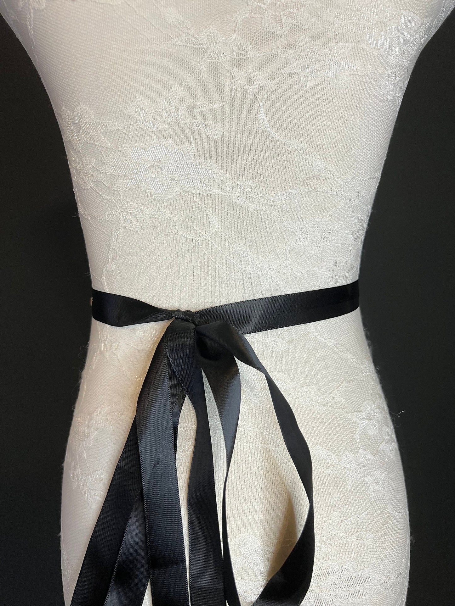 Jewel Belt, Bridal Belt, Black Satin Tie, Bridesmaid, Elegant Evening Belt, Dresses, Diamanté Rhinestone Belt