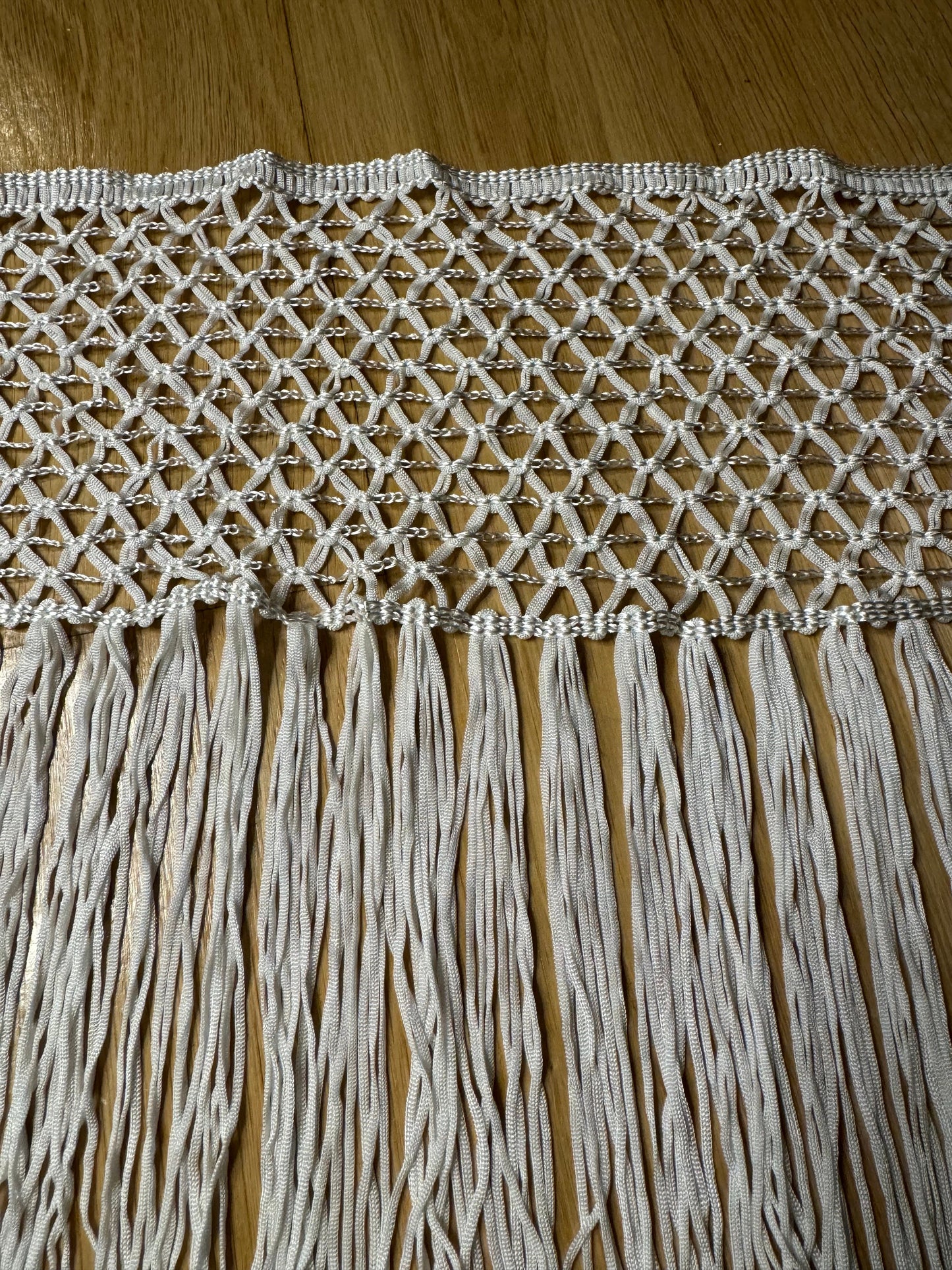 10” Long Fringe, Ivory, Black Fringe, High Quality Dense Fringe, Festival, Costume, Skirts, Tops, Dress, Lamps, Furnishings, Display Fringe