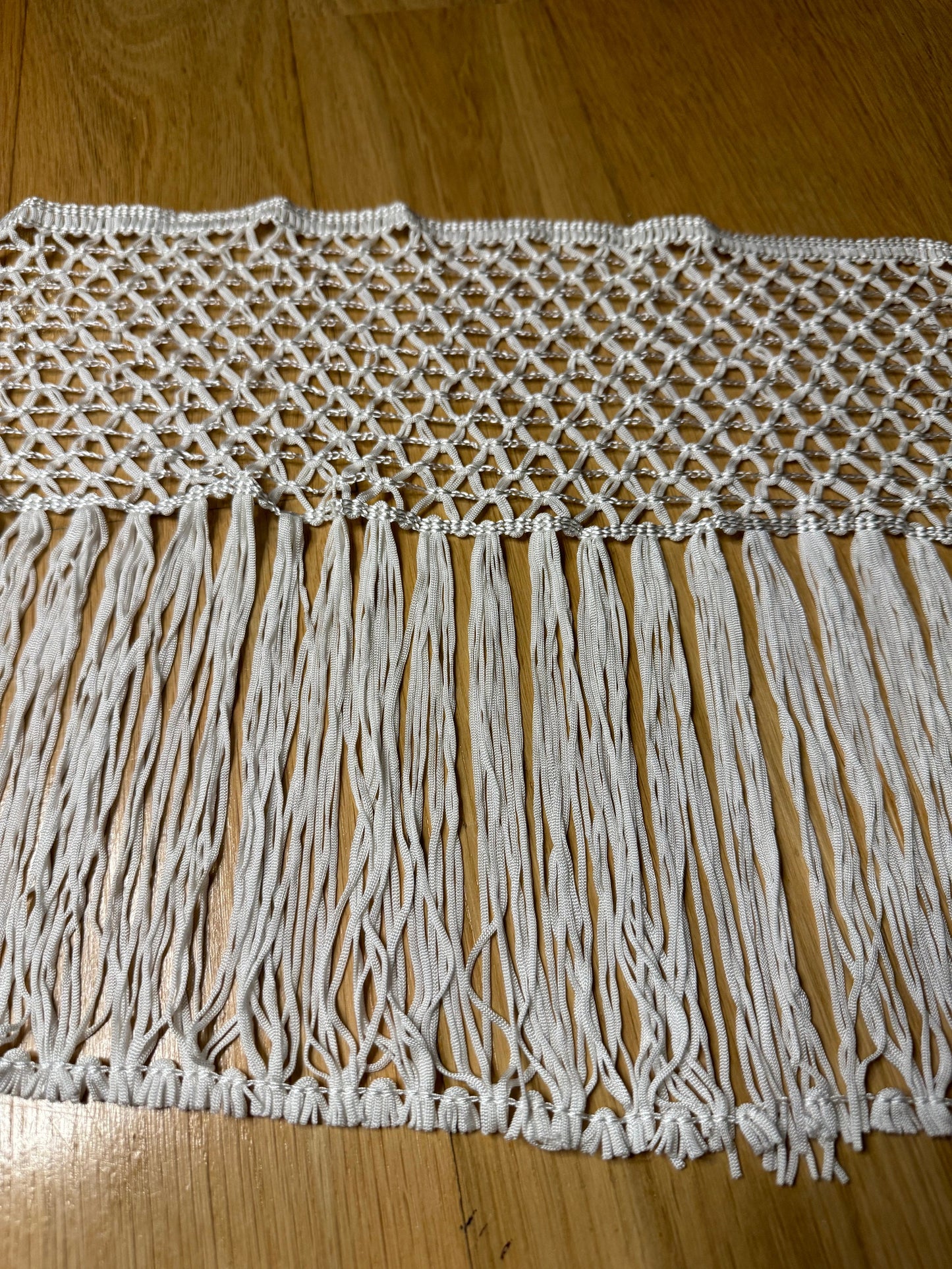 10” Long Fringe, Ivory, Black Fringe, High Quality Dense Fringe, Festival, Costume, Skirts, Tops, Dress, Lamps, Furnishings, Display Fringe