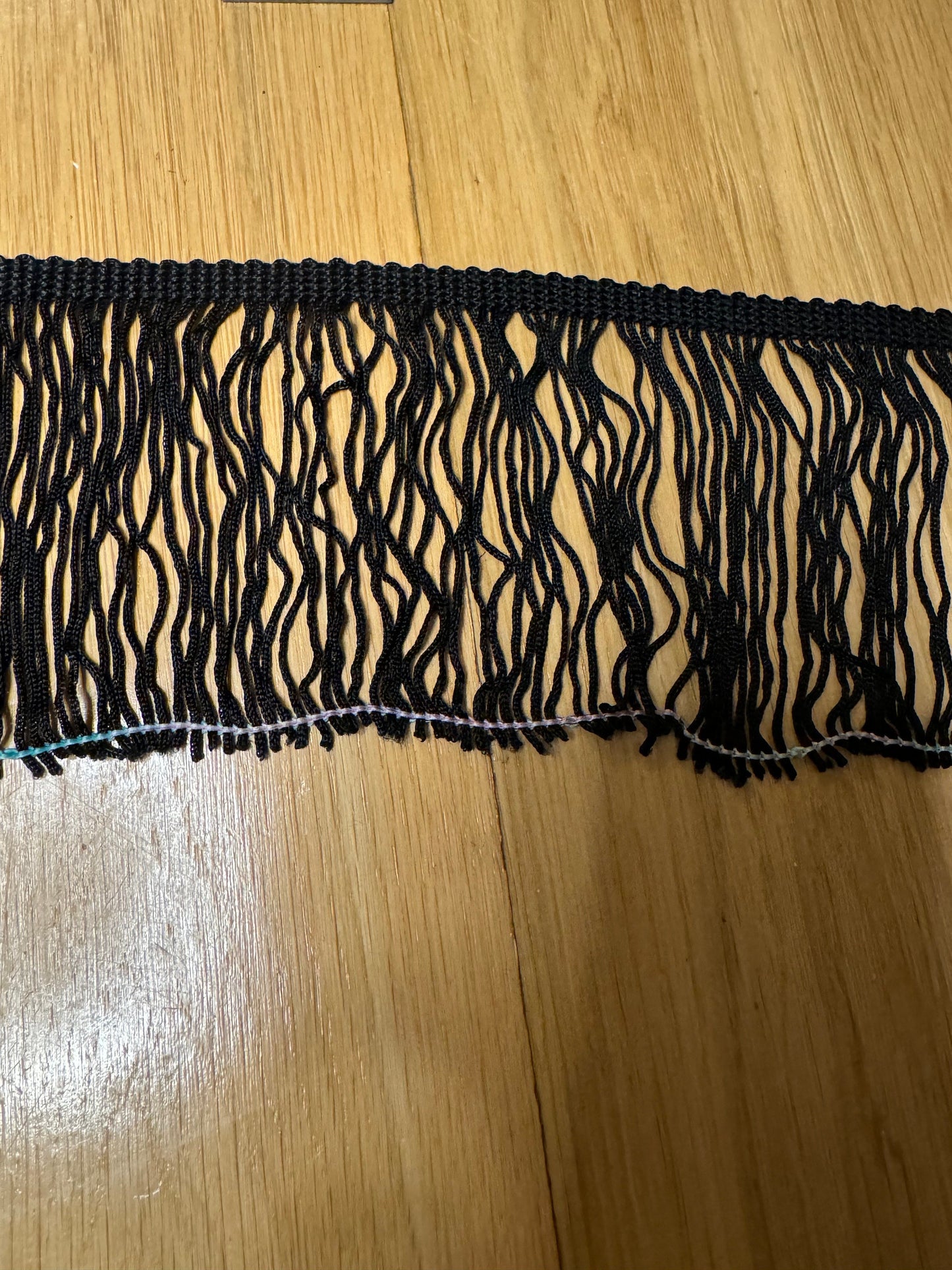 4" Black Dense Fringe, Costume Trim, Sewing Edge