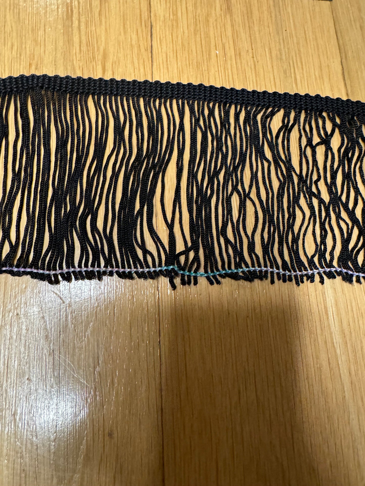 4" Black Dense Fringe, Costume Trim, Sewing Edge
