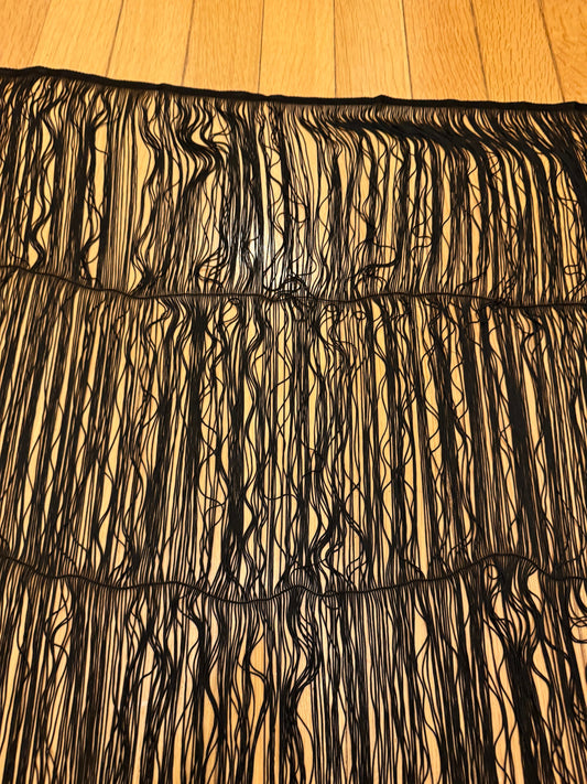 41” Long Black Fringe, Black Fringe, High Quality Dense Fringe, Festival, Costume, Skirts, Tops, Dresses, Lamps, Furnishings, Display Fringe