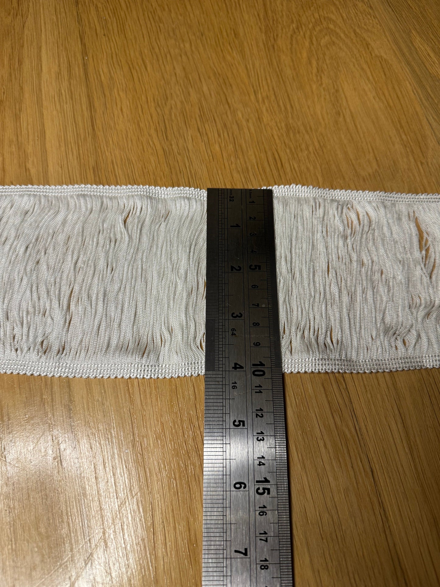 4" Wide Ivory Ladder Fringe, Costume, Clothing, Furnishings