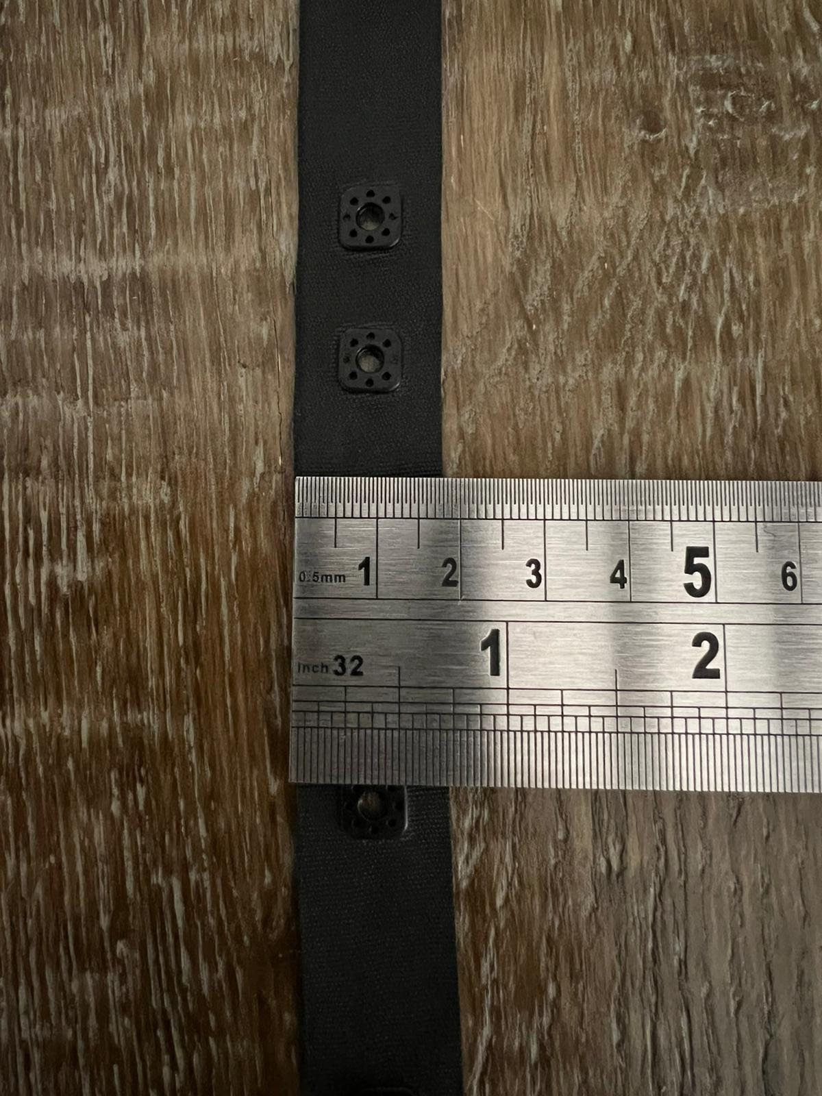 Sewing Popper Tape: Black & White Stud Snap Fastening