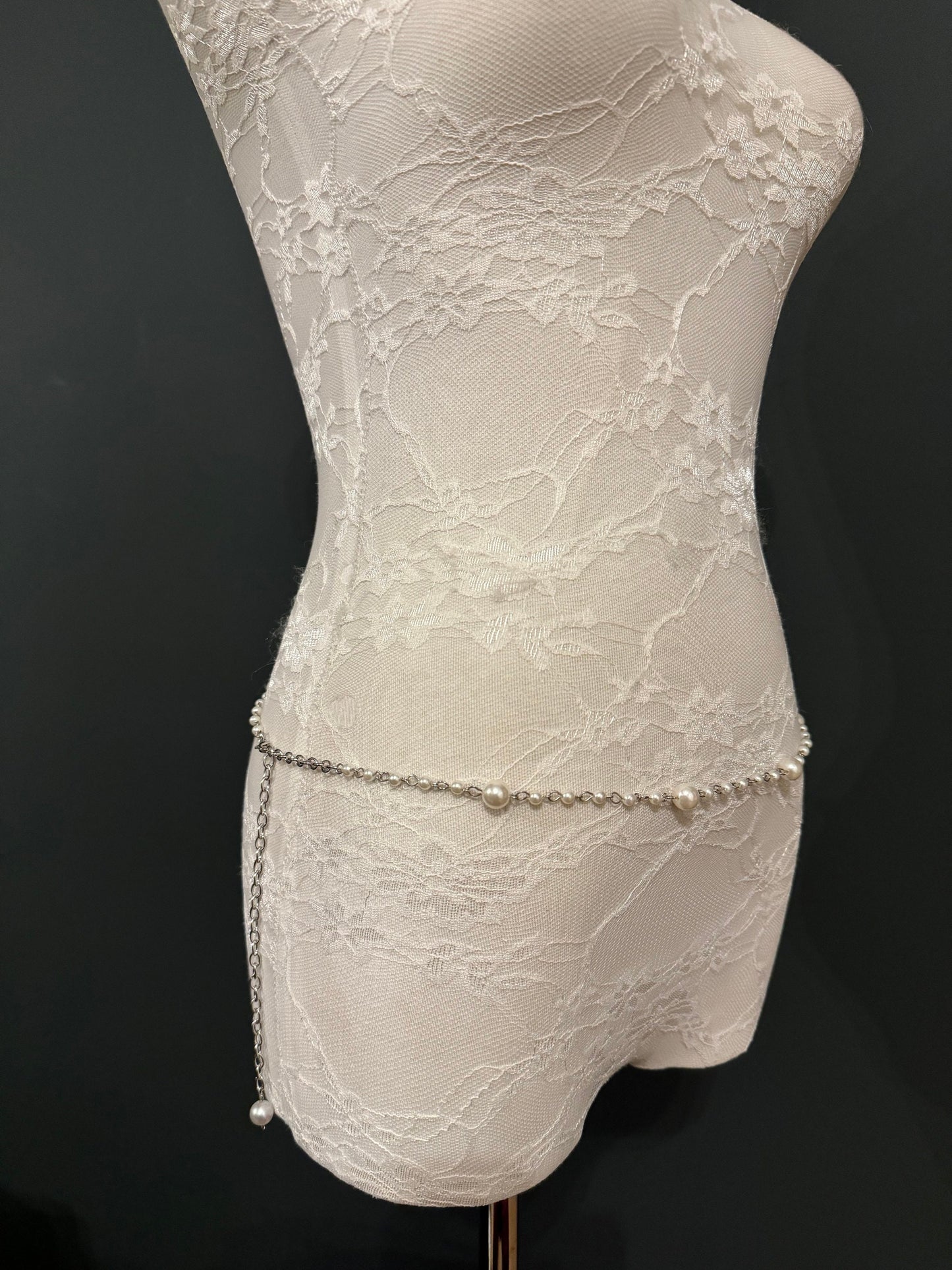 X-long Pearl Belt, Belt, Quality Pearls, Teen Sizes, Sizes 18”-60”, Fan Design, Fan Collection, Bridal, Prom, Swimwear ,Fashion Accessory