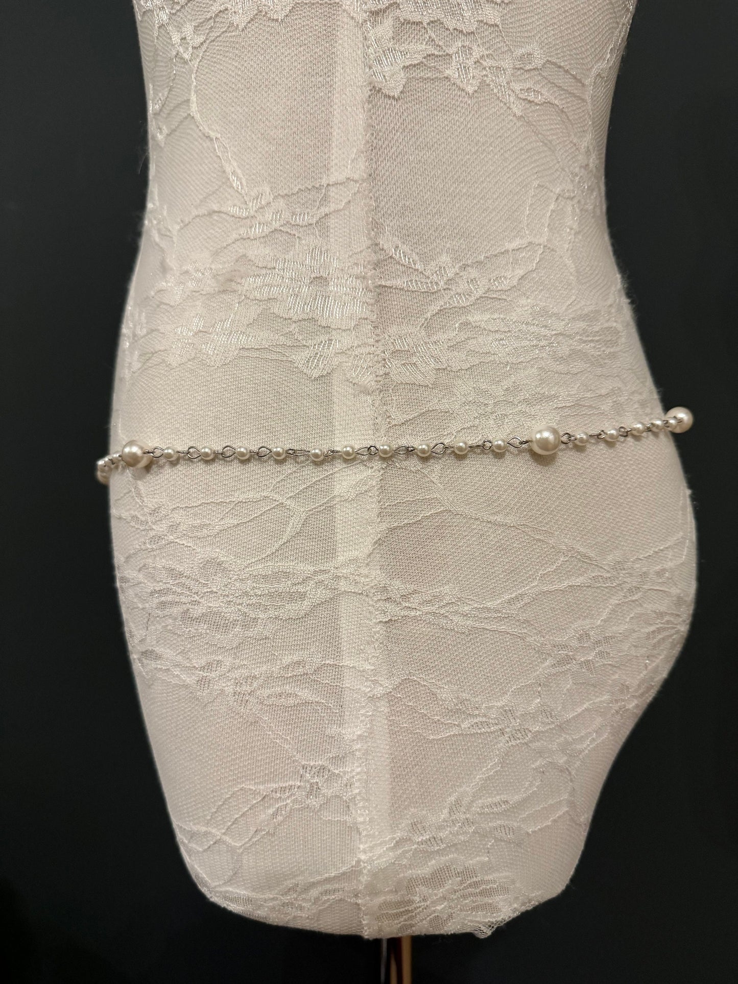 X-long Pearl Belt, Belt, Quality Pearls, Teen Sizes, Sizes 18”-60”, Fan Design, Fan Collection, Bridal, Prom, Swimwear ,Fashion Accessory