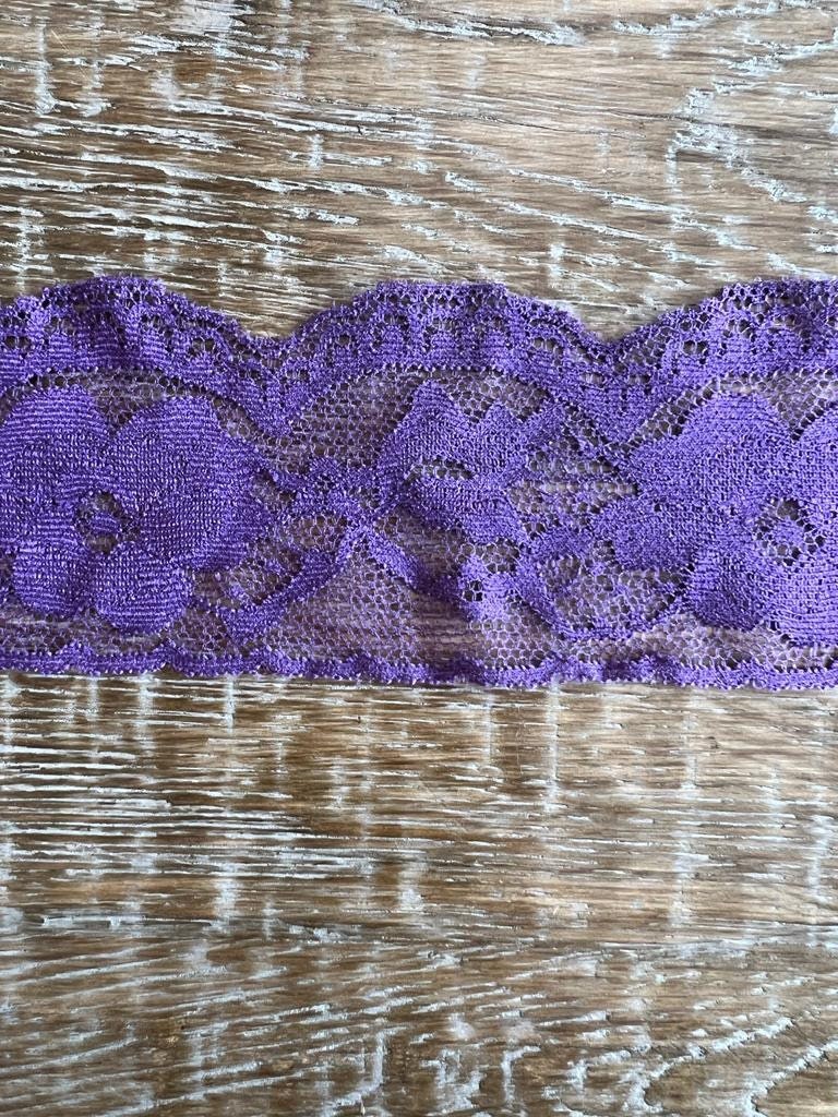 55mm Wide Lace, Stretch Lace, 10colours, Scallop Lace Trim