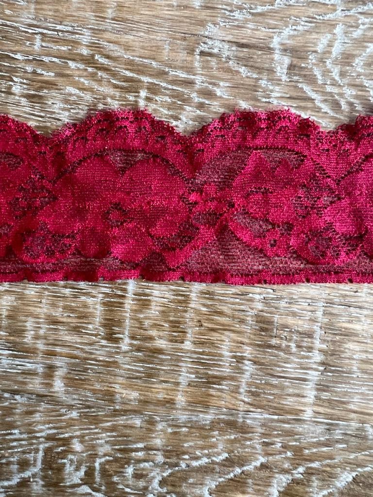 55mm Wide Lace, Stretch Lace, 10colours, Scallop Lace Trim
