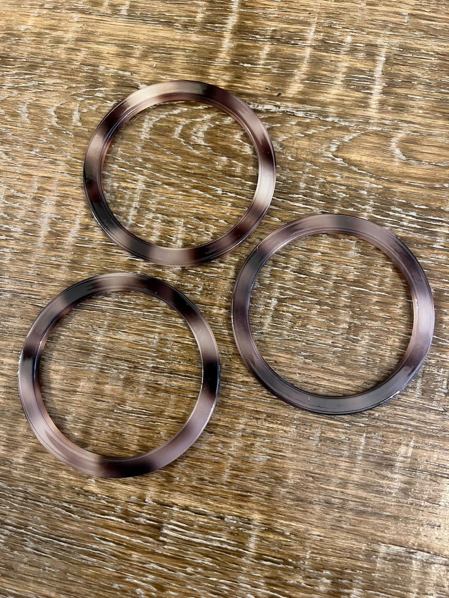 Faux Horn Rings, 3" Outer Diameter, DIY Craft Supplies