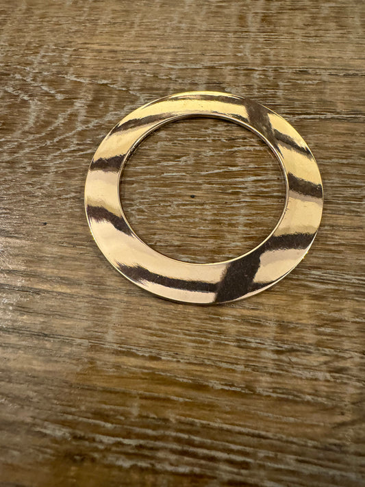 Metal Ring, Rose Gold Flat Ring, High Qualtiy, Shiny Metal Silver Ring