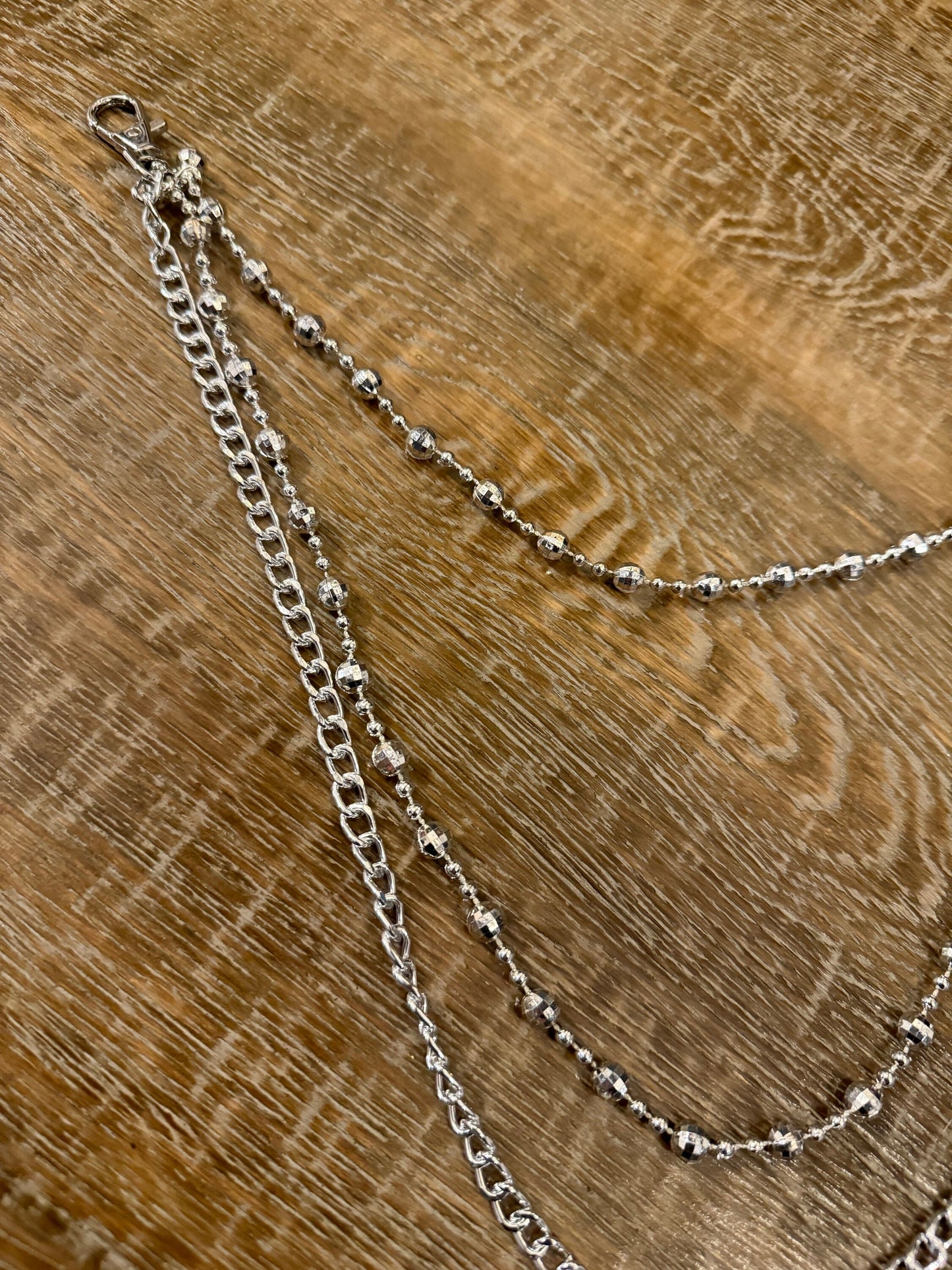 Layered Jeans Chains, Street Fashion, 3 size selection, Silver, Gold