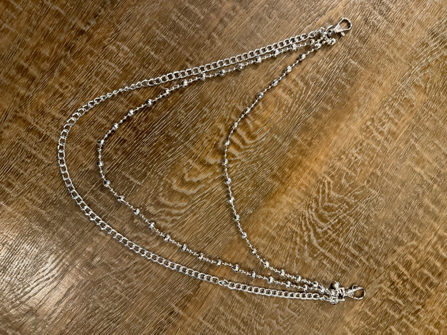 Layered Jeans Chains, Street Fashion, 3 size selection, Silver, Gold