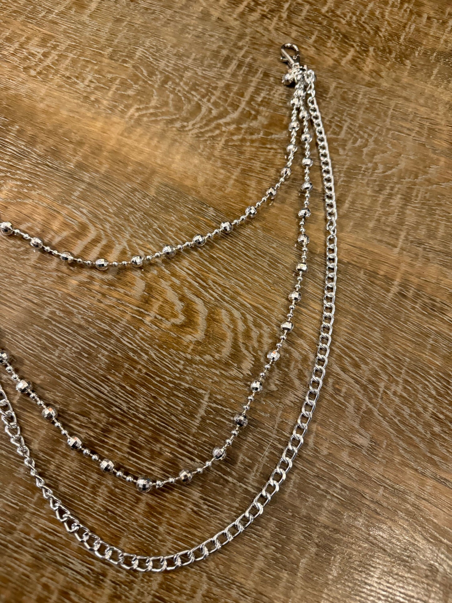 Layered Jeans Chains, Street Fashion, 3 size selection, Silver, Gold