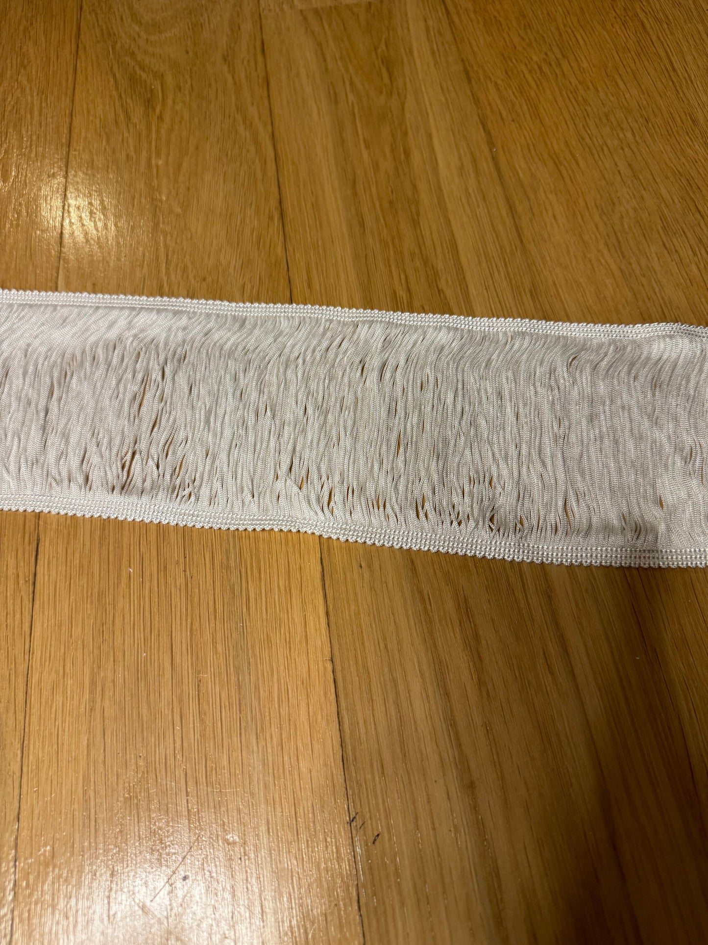 Ivory Ladder Fringe Trim, 4" Wide, Furnishing and Clothing, UK Made