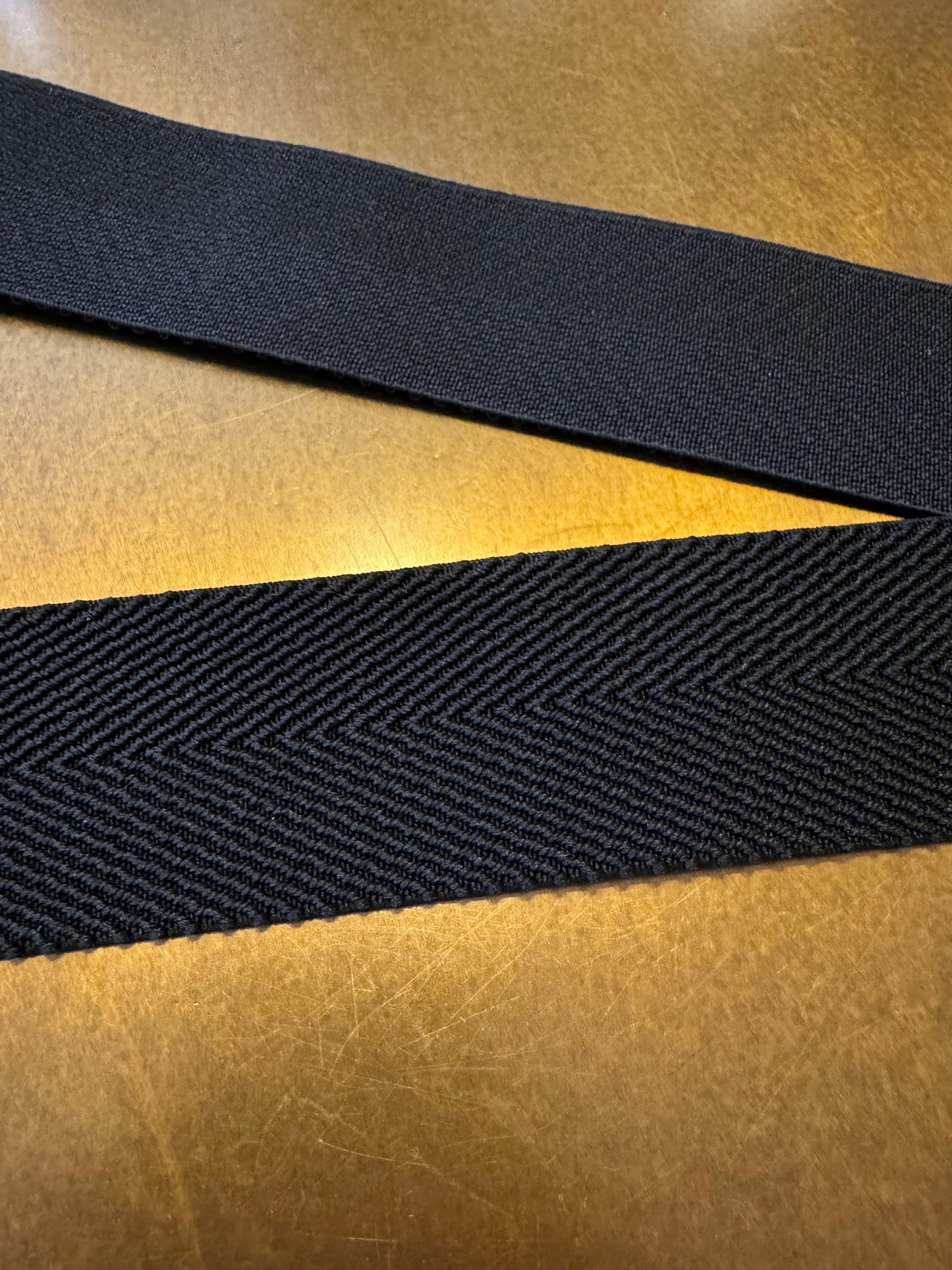 2” Wide Strong Woven Elastic, Webbing Style Quality Elastic, Waistband, Belts, Fashion Black