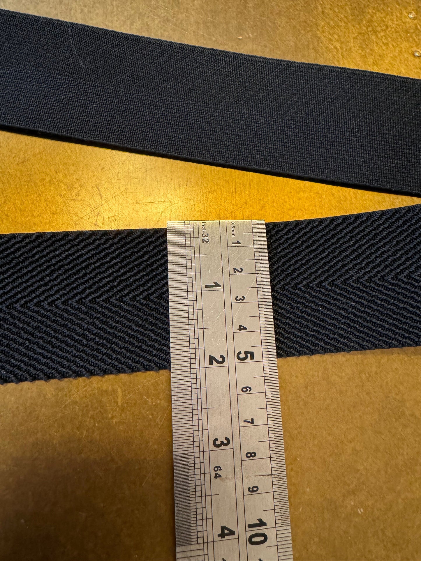 2” Wide Strong Woven Elastic, Webbing Style Quality Elastic, Waistband, Belts, Fashion Black