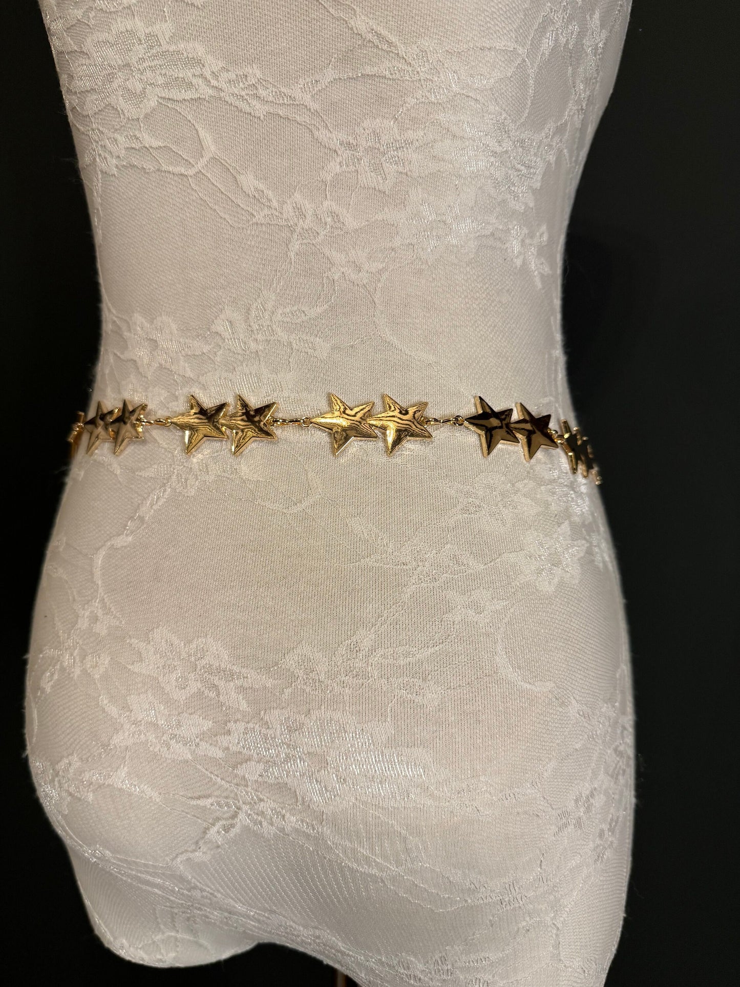 X-Long Star Belt, Fashionable Star Belt, Metal Quality Belt, Teen Sizes, XxxxL sizes, Handmade, Silver, Gold