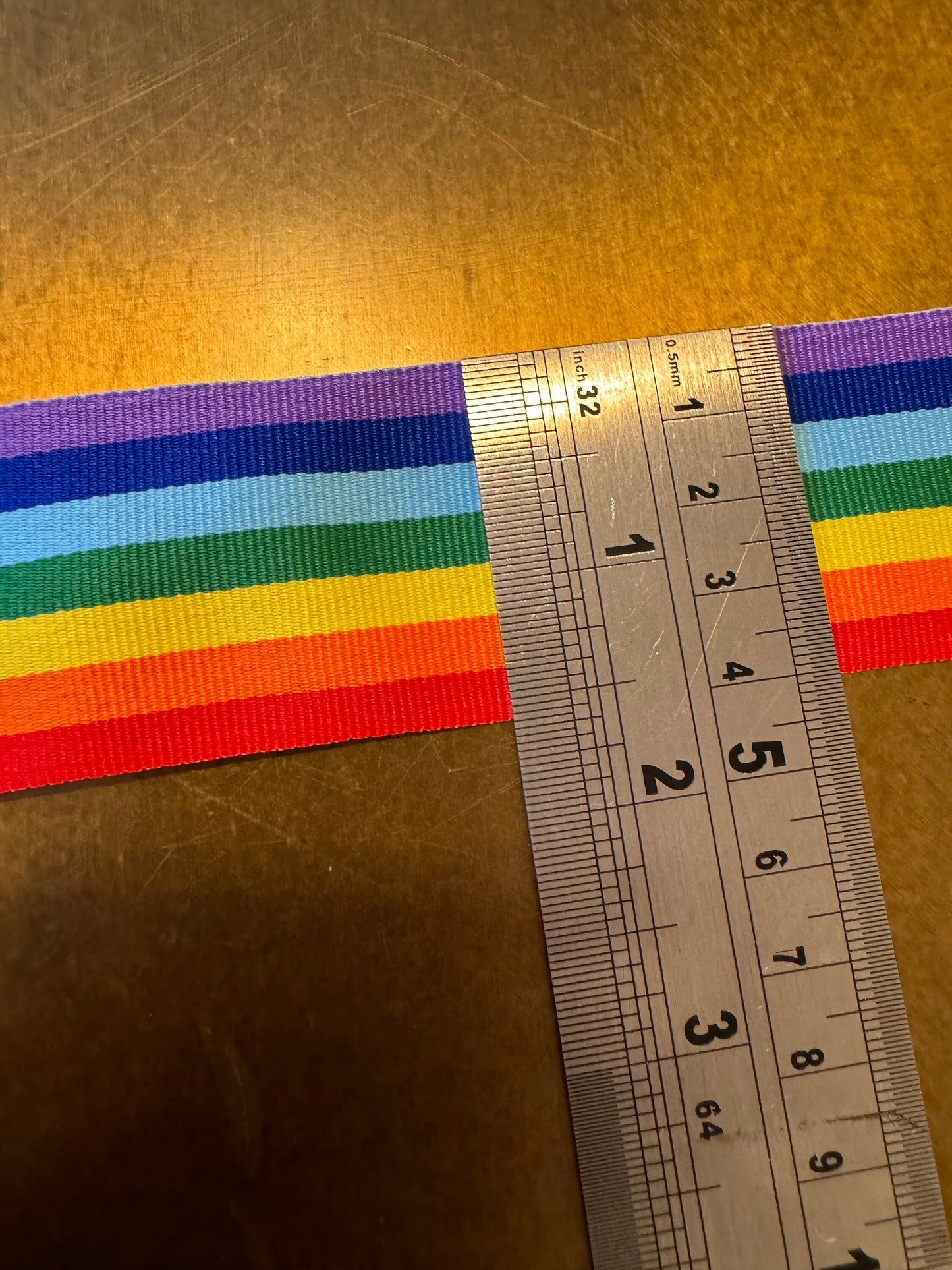 Rainbow Tape, 4cm Wide Stripe Tape, Sewing, Clothing, Craft, Decor, Belt