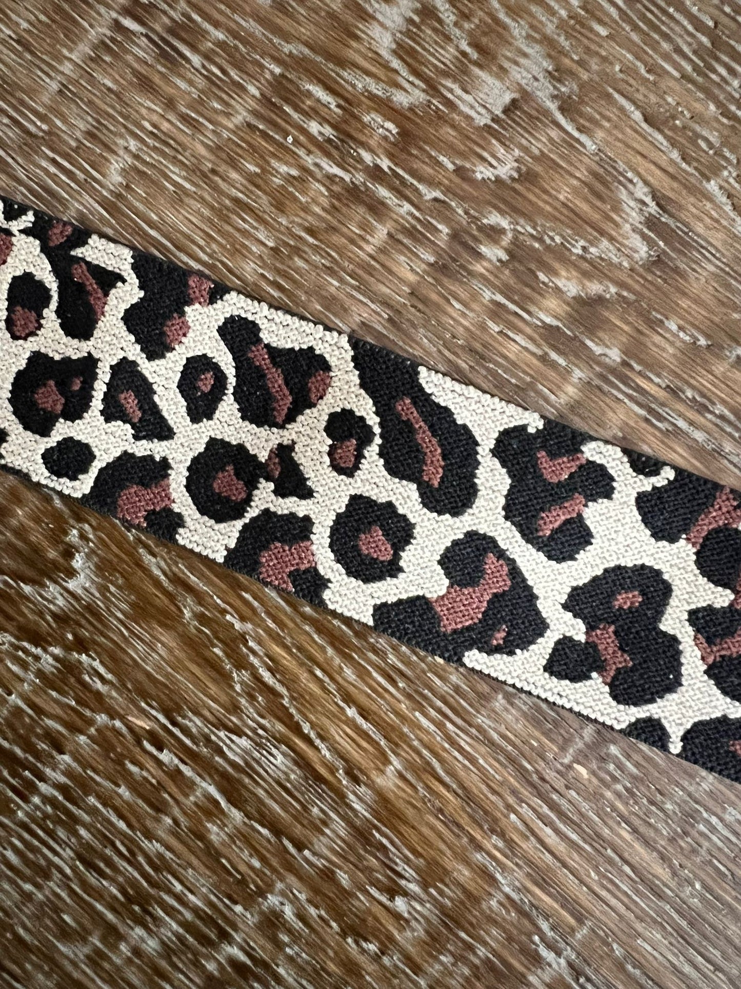 Animal Print Woven Elastic, 1.6" Wide, Belts & Crafting