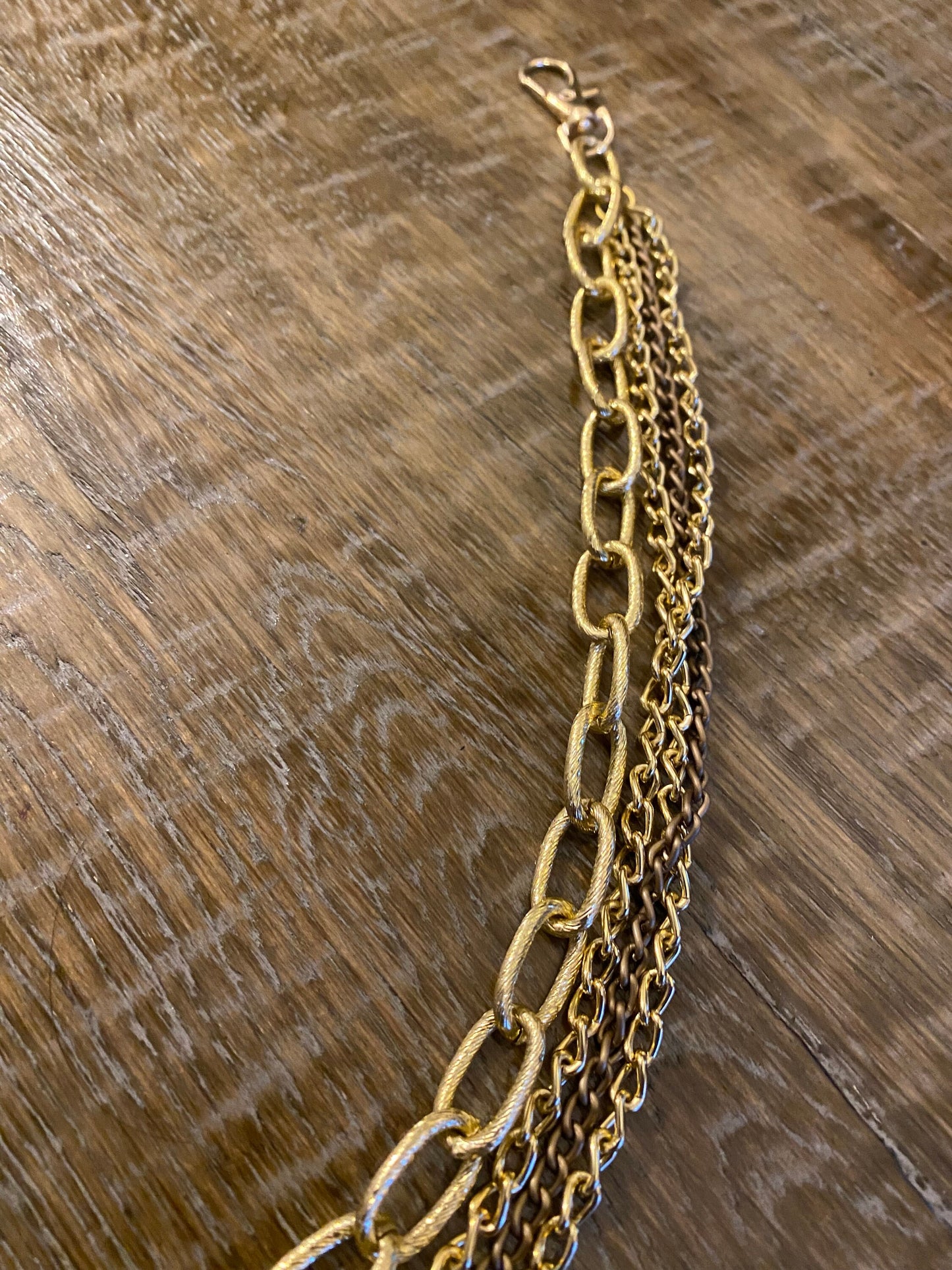Gold Layered Jeans Chain,  Handmade to Measure