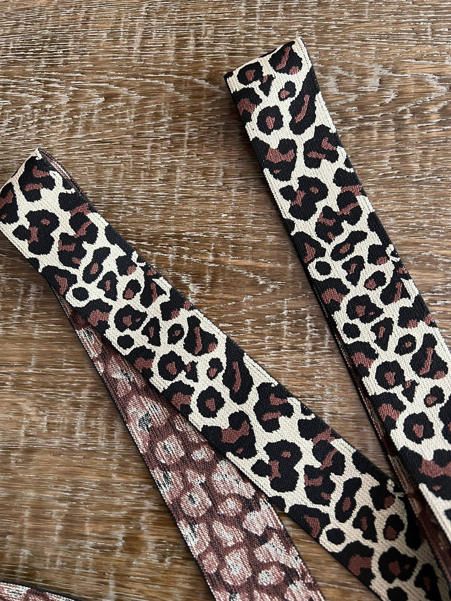 Animal Print Woven Elastic, 1.6" Wide, Belts & Crafting