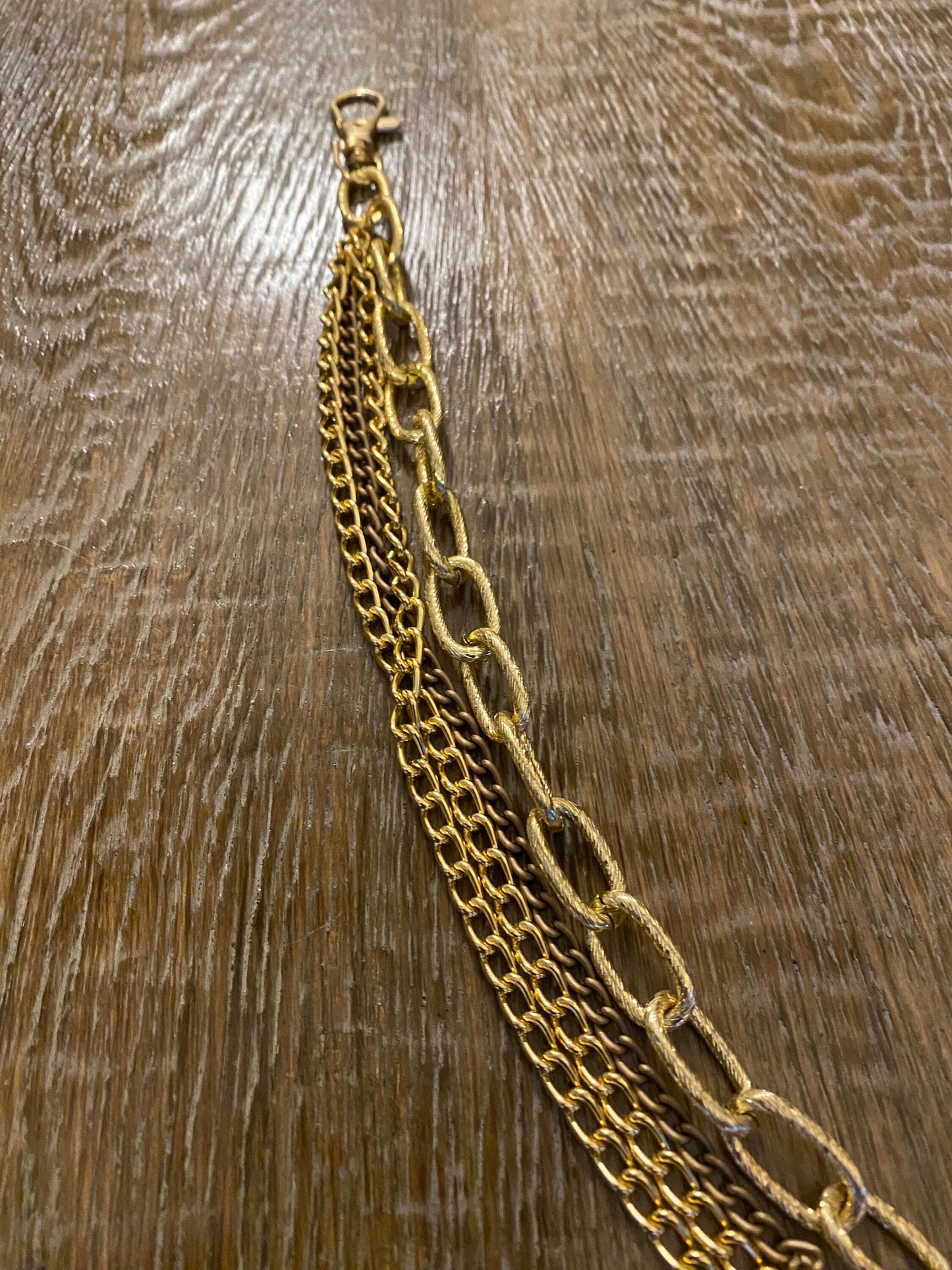 Gold Layered Jeans Chain,  Handmade to Measure