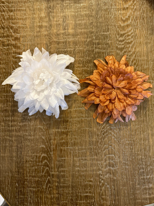 Corsage Flower, Pin on Flower, Corsage Brooch, Lace Corsage, Ivory, Brown Rust, Fashion FAN Design