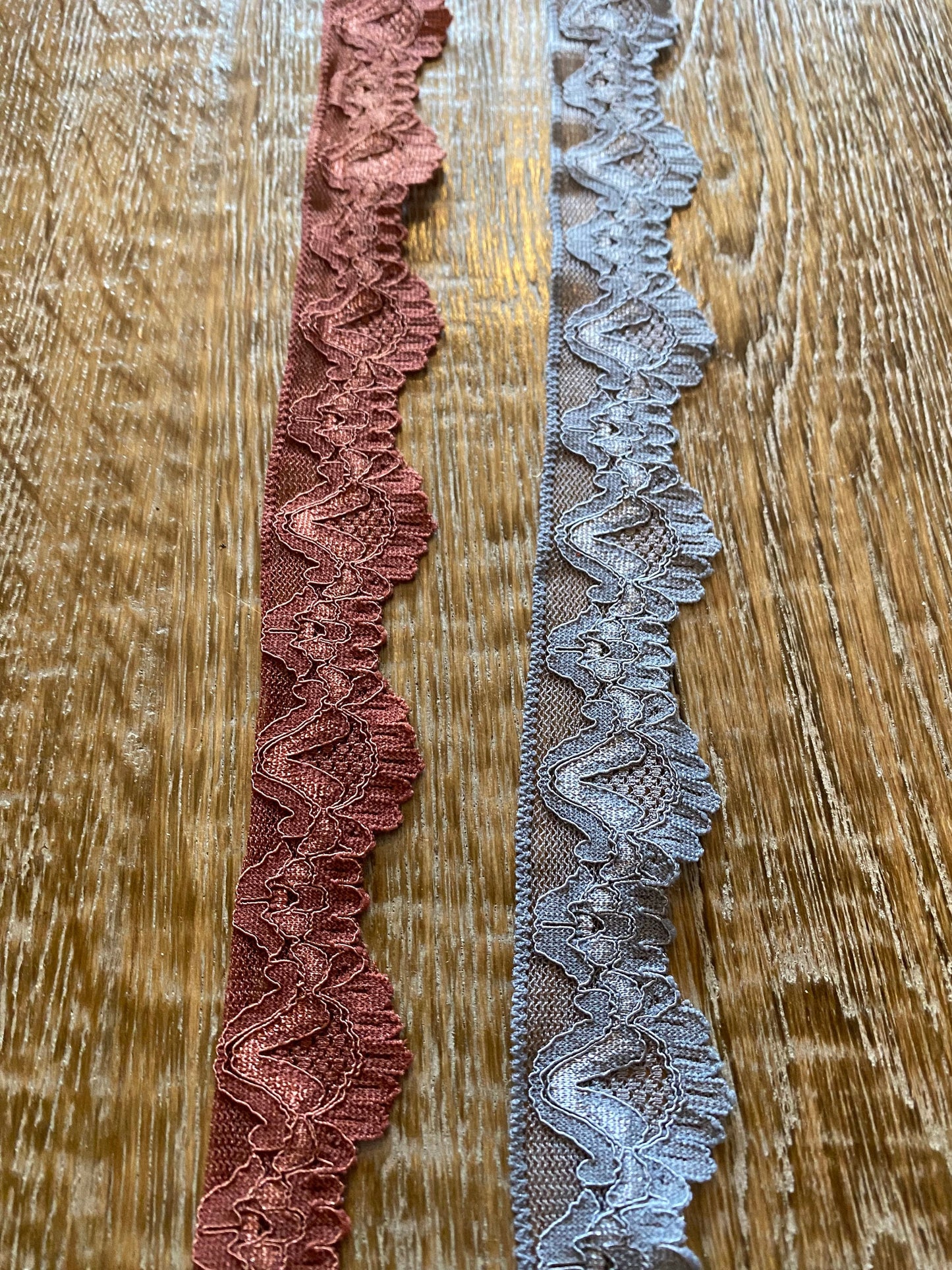 3cm Wide Stretch Lace, Rich Mauve, Steel Grey, Lingerie, Underwear, Clothing, Lace