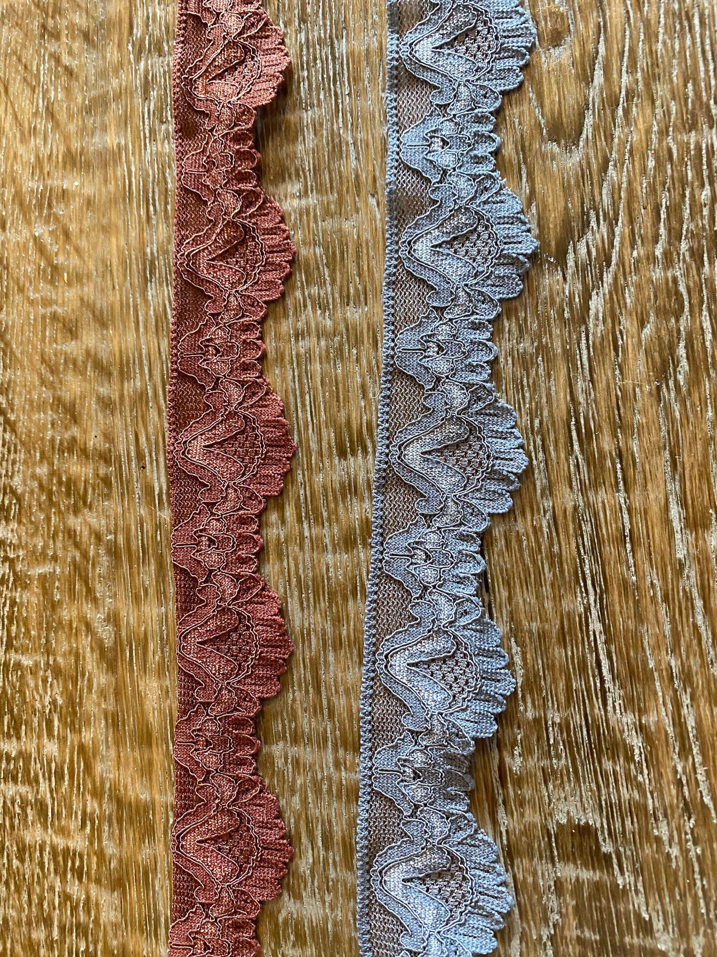 3cm Wide Stretch Lace, Rich Mauve, Steel Grey, Lingerie, Underwear, Clothing, Lace