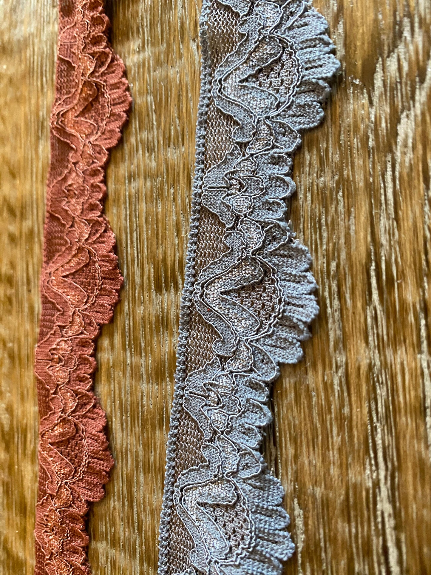 3cm Wide Stretch Lace, Rich Mauve, Steel Grey, Lingerie, Underwear, Clothing, Lace