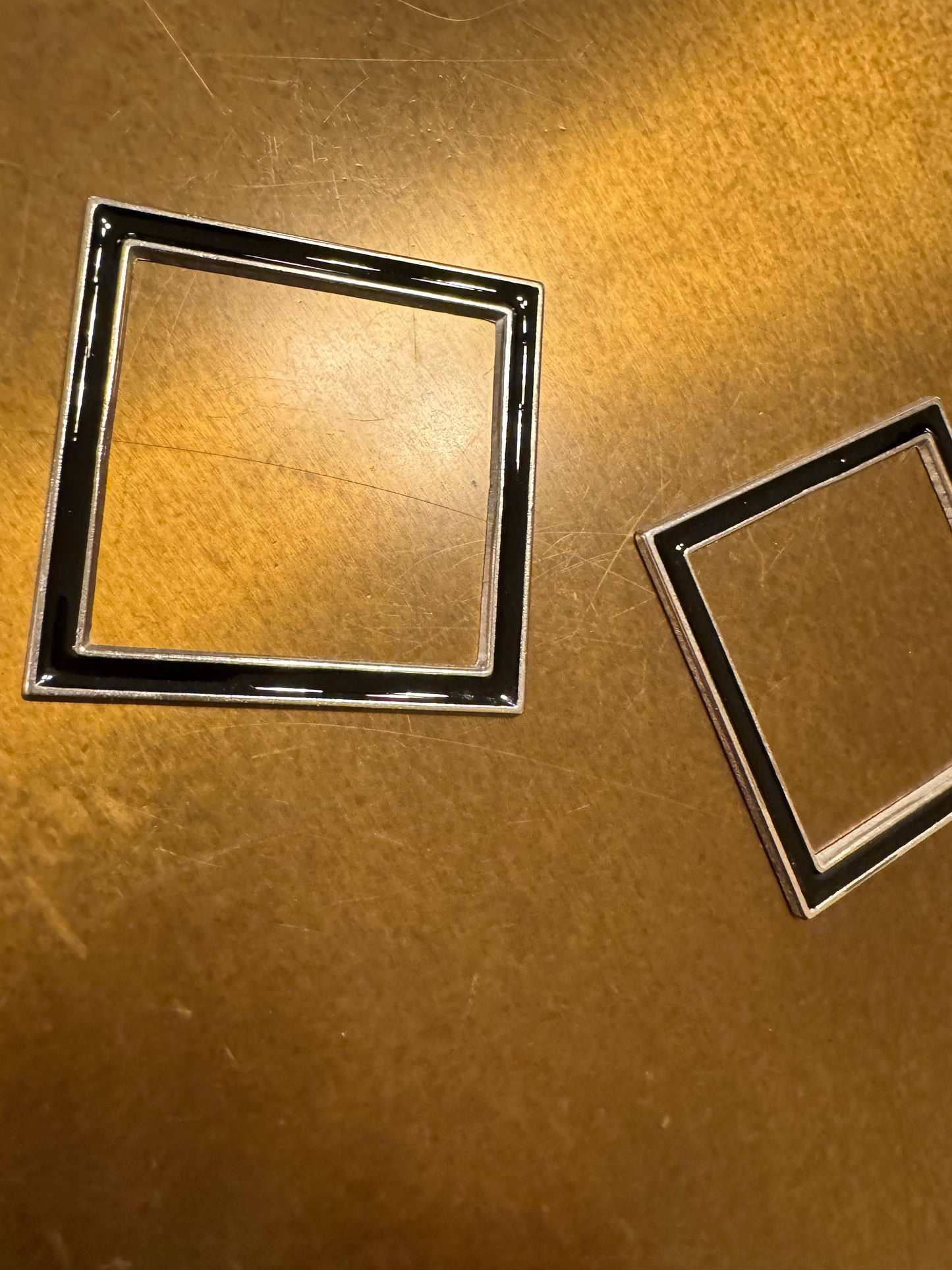 Metal Buckle, Square Ring, Silver, Black, Swimwear, Clothing, Bags
