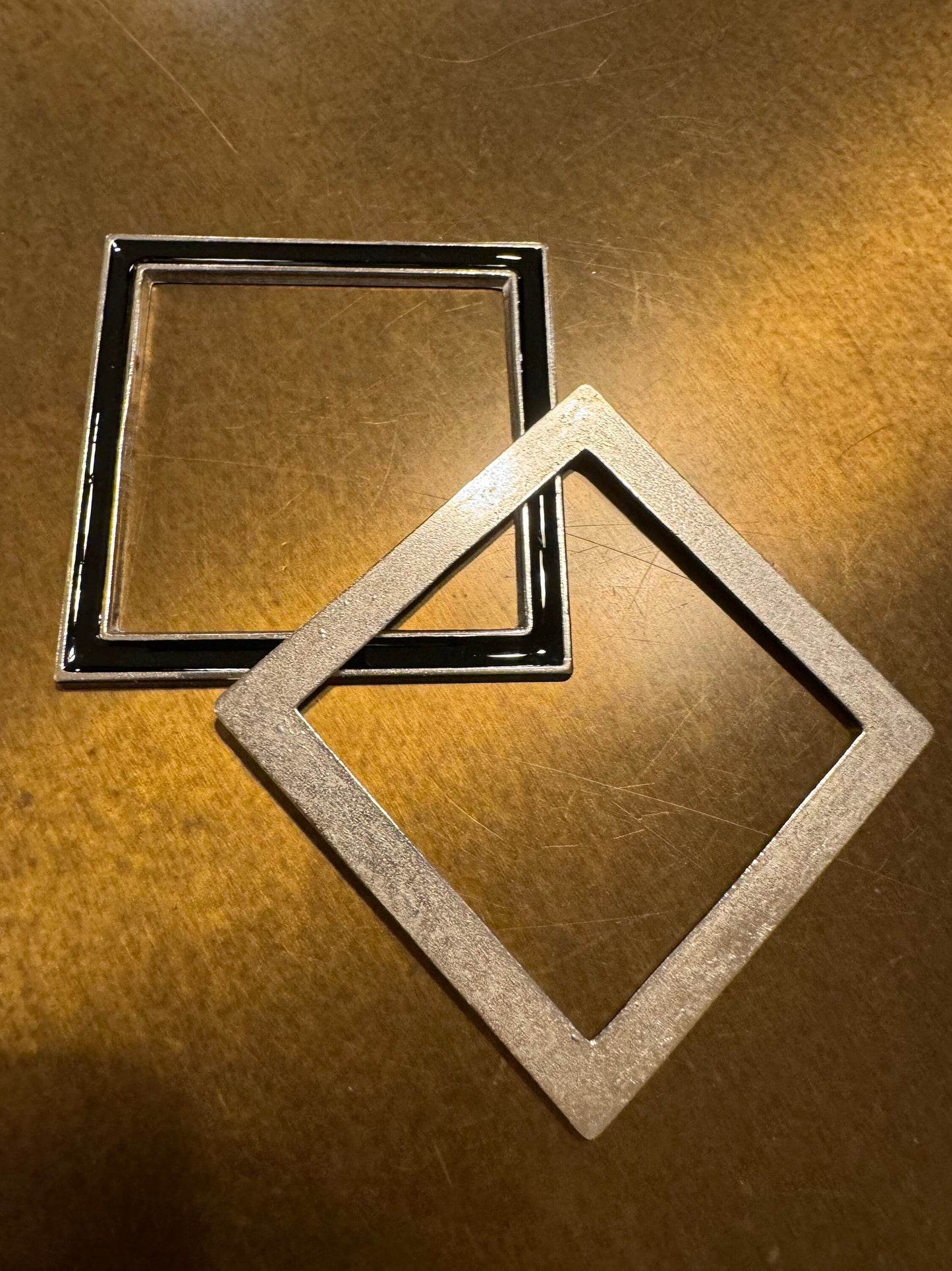 Metal Buckle, Square Ring, Silver, Black, Swimwear, Clothing, Bags