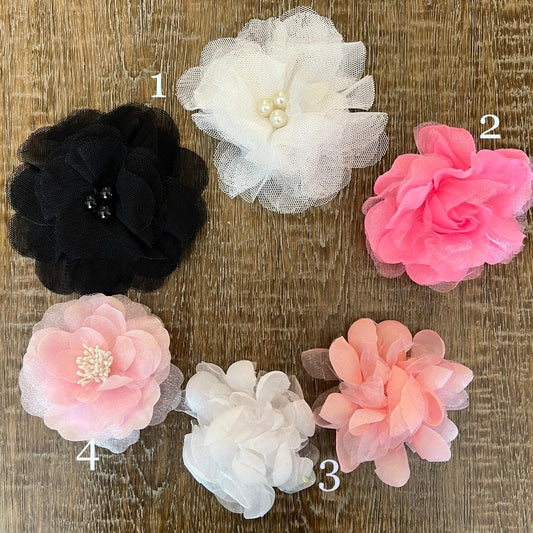 Corsage, Flowers, Pin on Flowers, Organza Corsage, Chiffon Corsage, 4 designs, Fashion Pin On Corsage, Corsage Flowers