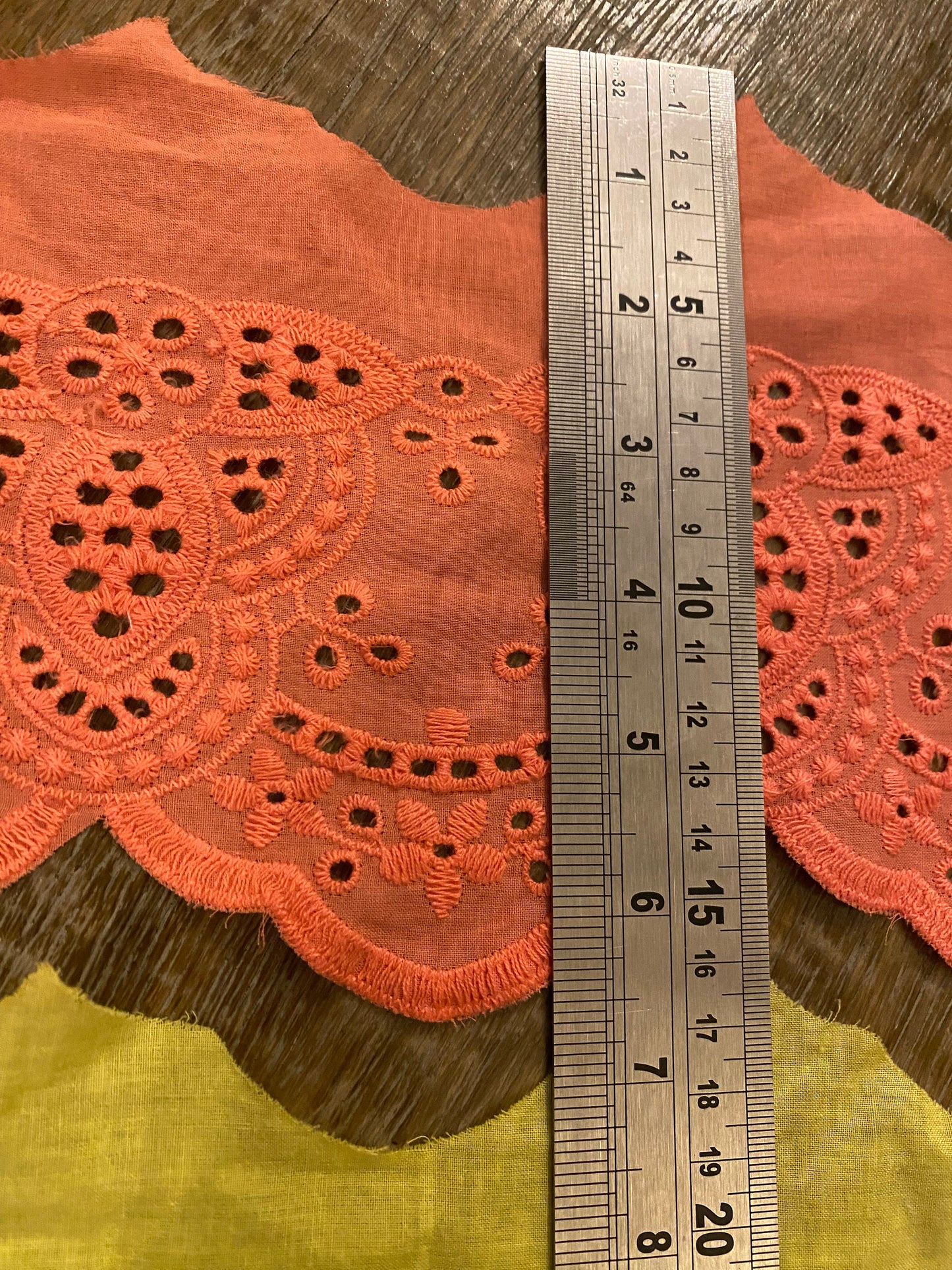 Embroidery Anglaise, 6.5” Wide, Quality Lade, Border, 3 Colour