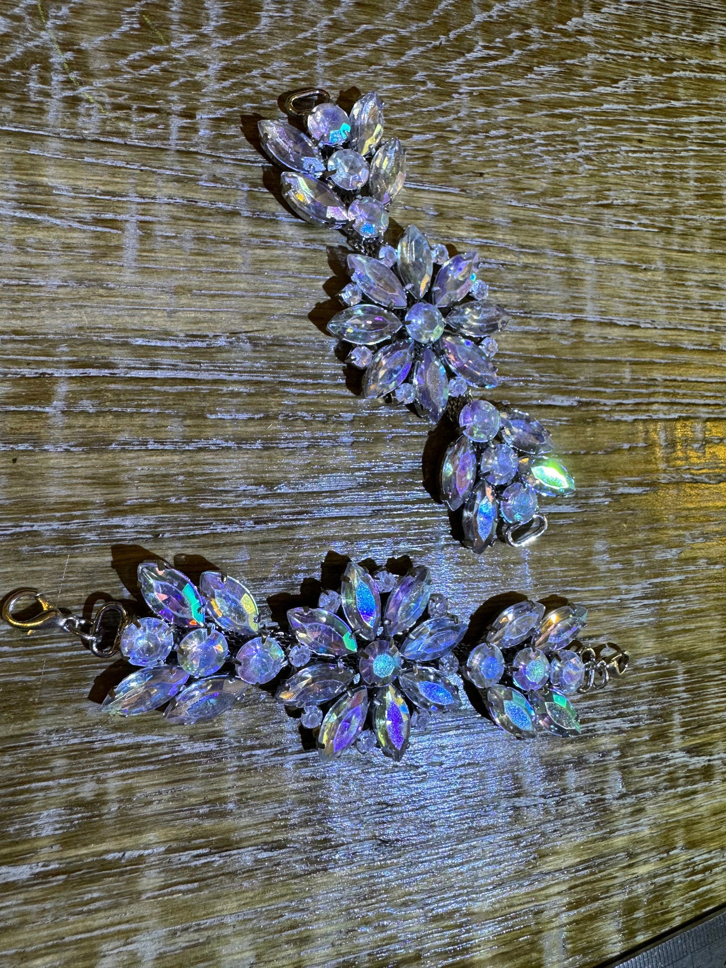 Diamanté Rhinestone Bridal Buckle, Silver Jewel Clasp
