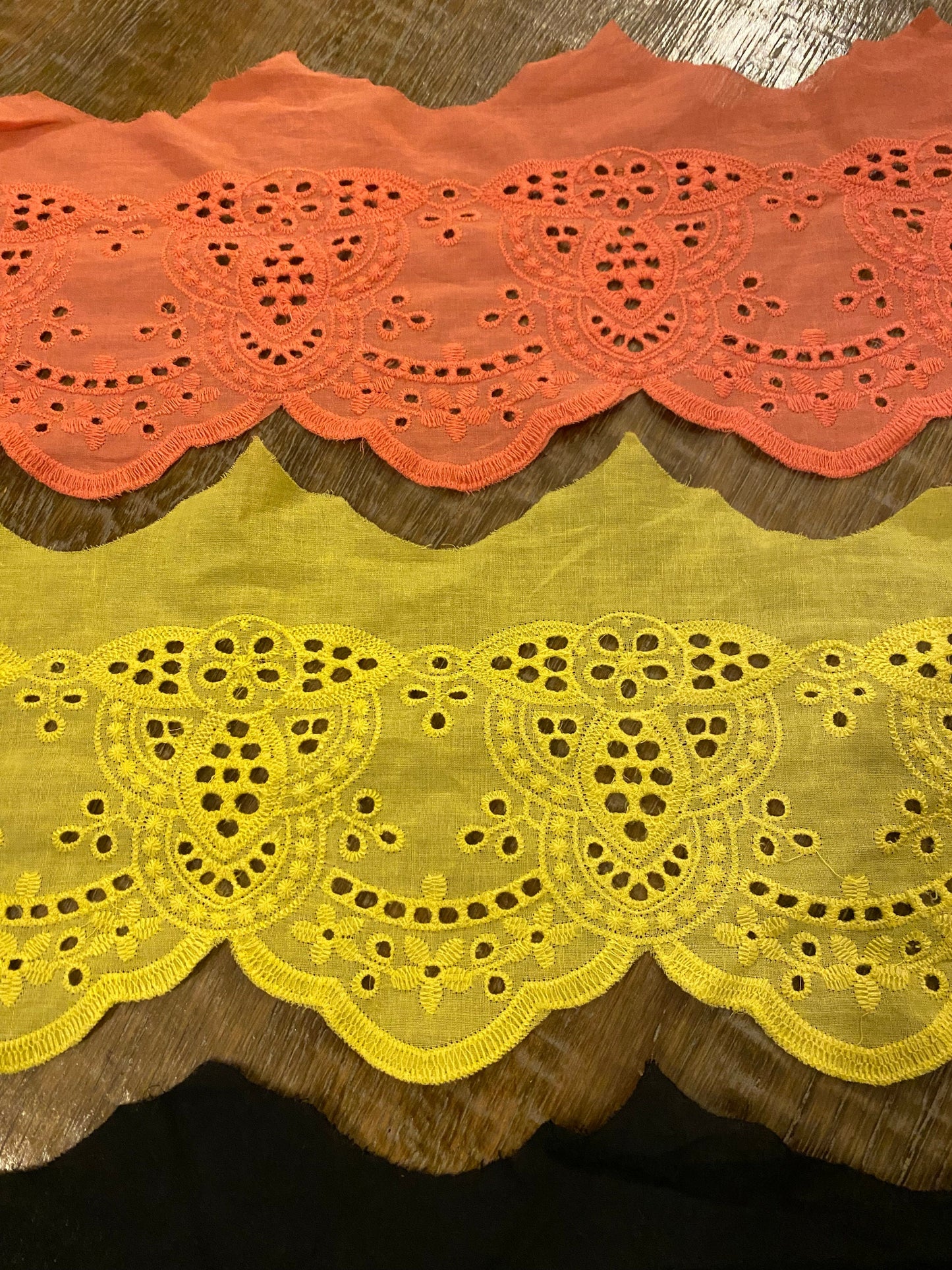 Embroidery Anglaise, 6.5” Wide, Quality Lade, Border, 3 Colour