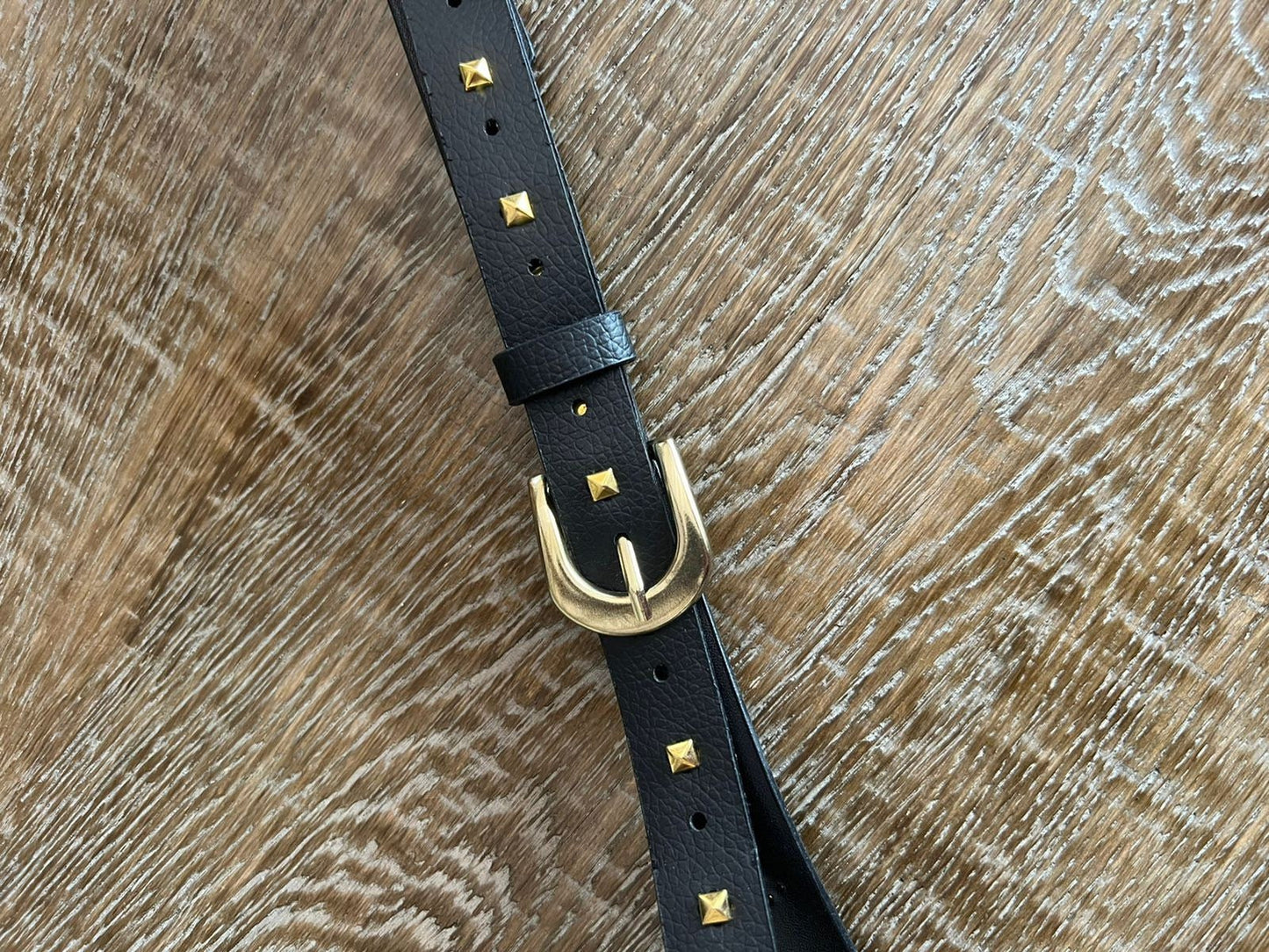 2cm Belt, Faux Leather Studded Belts - High Quality belts with studs for jeans, dresses & tops, black/silver, black/gold, brown/gold.Fashion