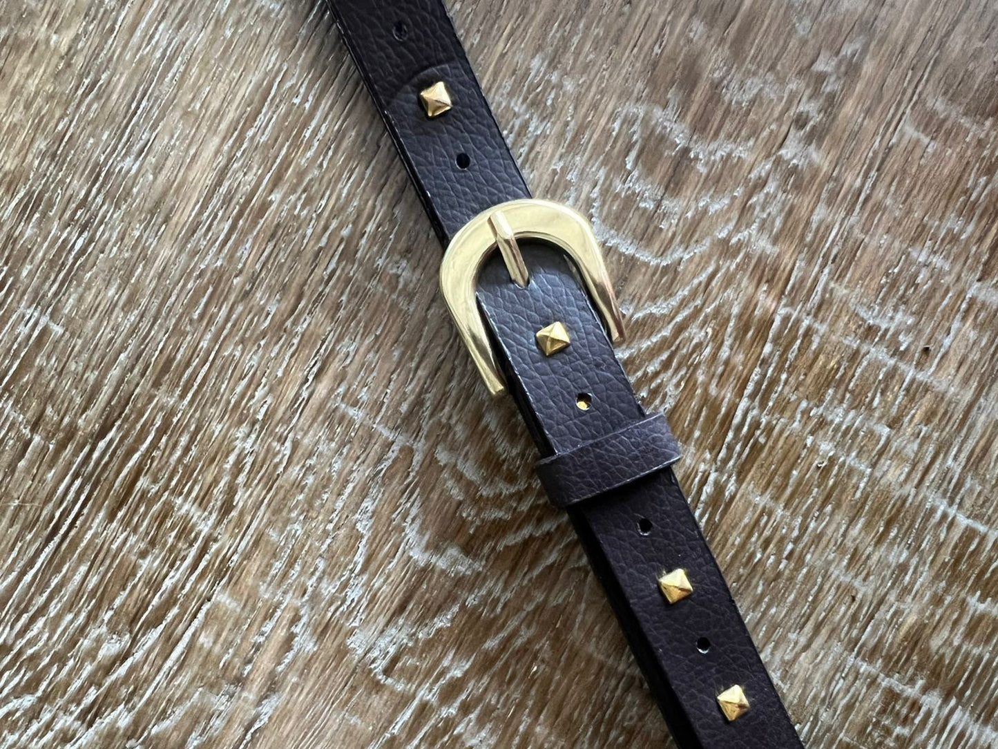 2cm Belt, Faux Leather Studded Belts - High Quality belts with studs for jeans, dresses & tops, black/silver, black/gold, brown/gold.Fashion